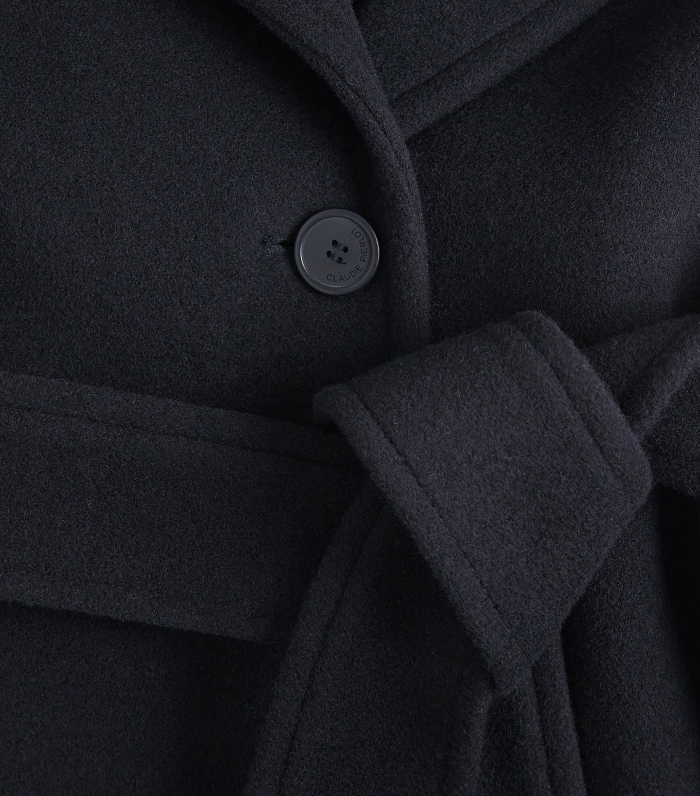 Wool-Blend Trench Coat NAVY Image 5