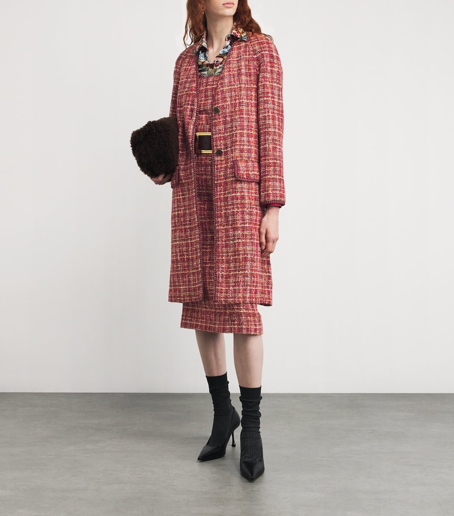 Tweed Long Coat S9865 Image 2