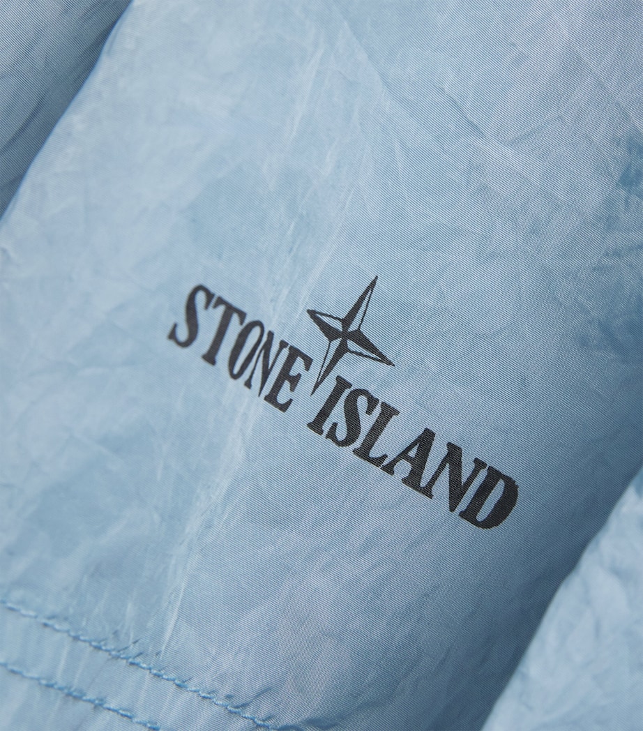 Stone Island Mens Water-Reactive Faded Camo Shorts Image 5