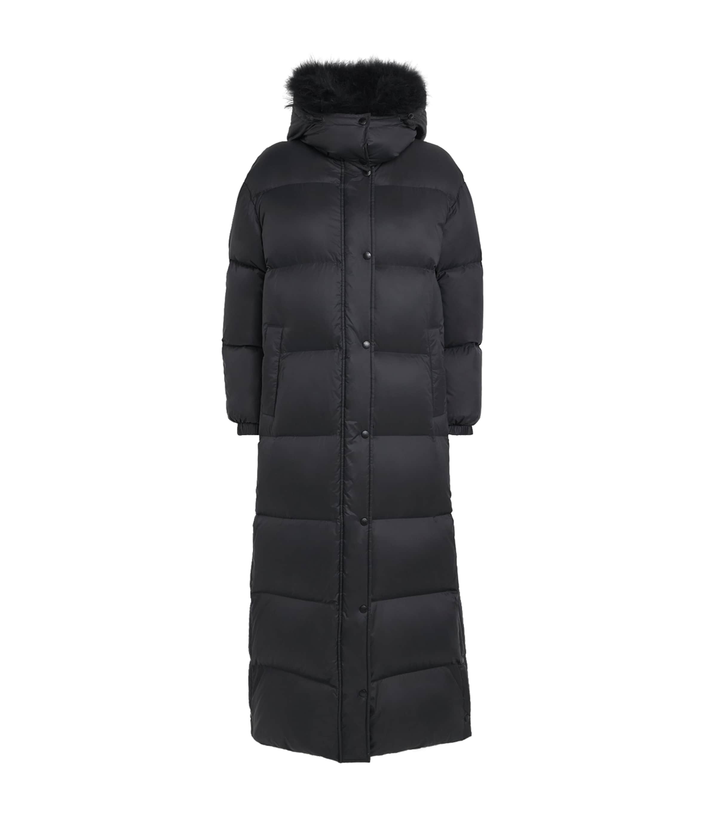 Down Fur-Trim Extra-Long Puffer Jacket C99 Image 1