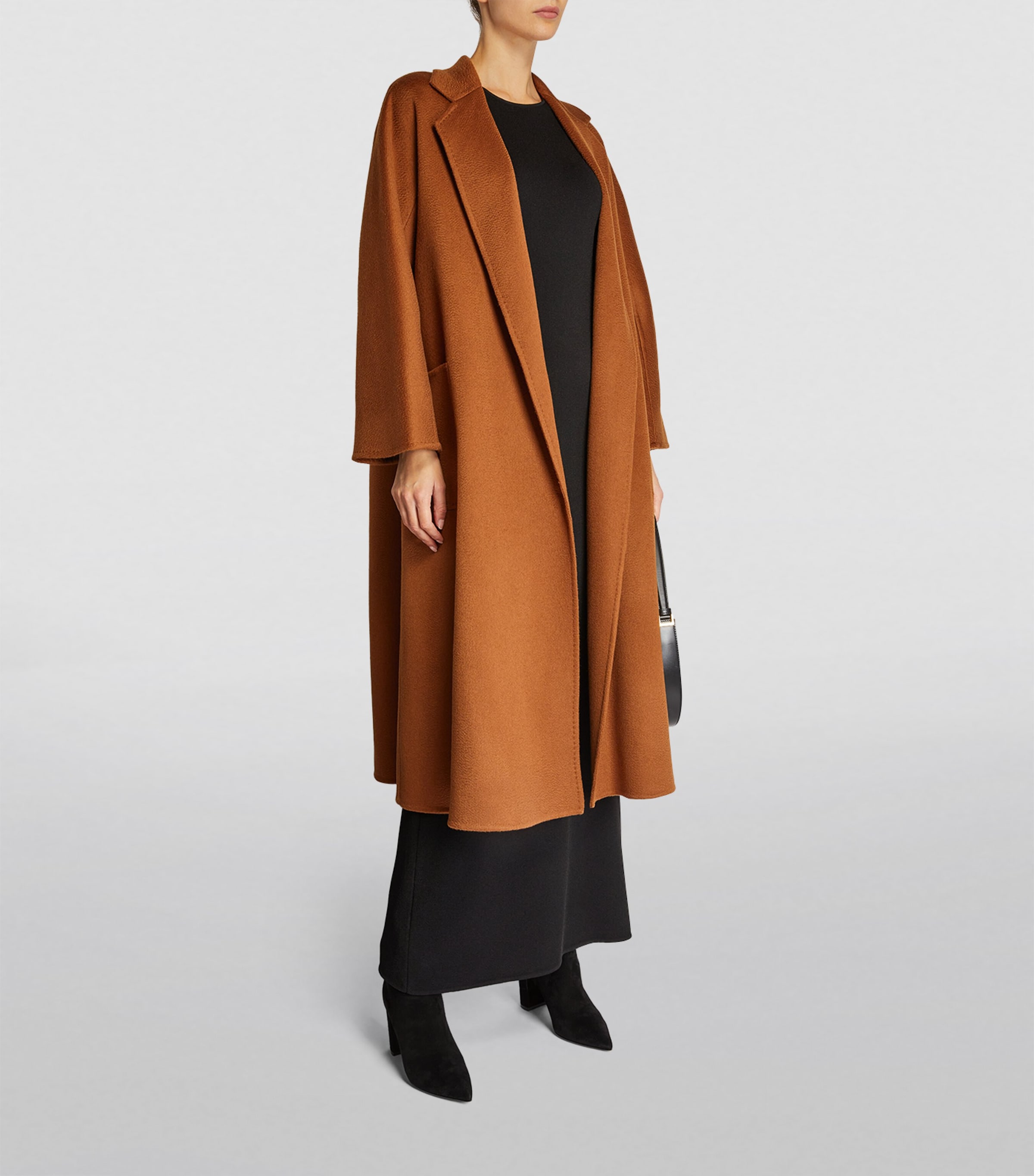 Cashmere Ludmilla Wrap Coat TOBACCO Image 2