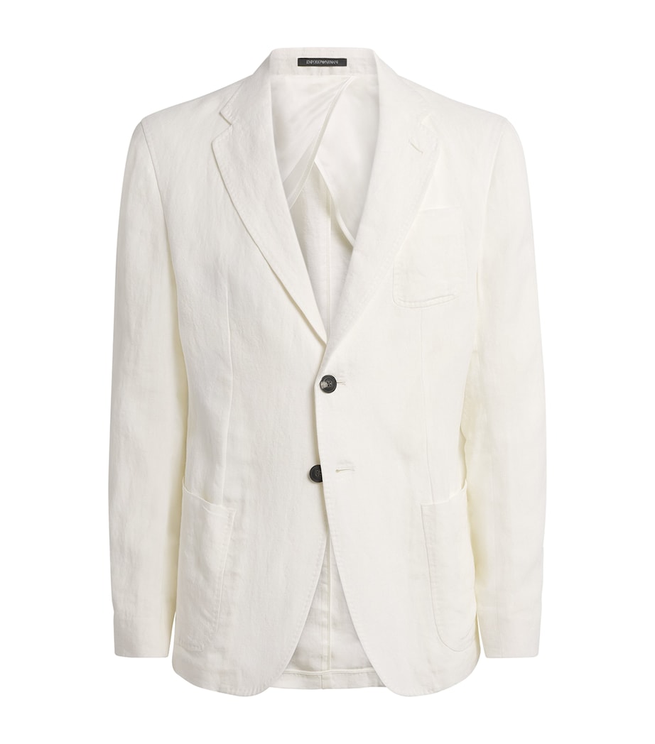 Linen Single-Breasted Blazer 101 Image 1