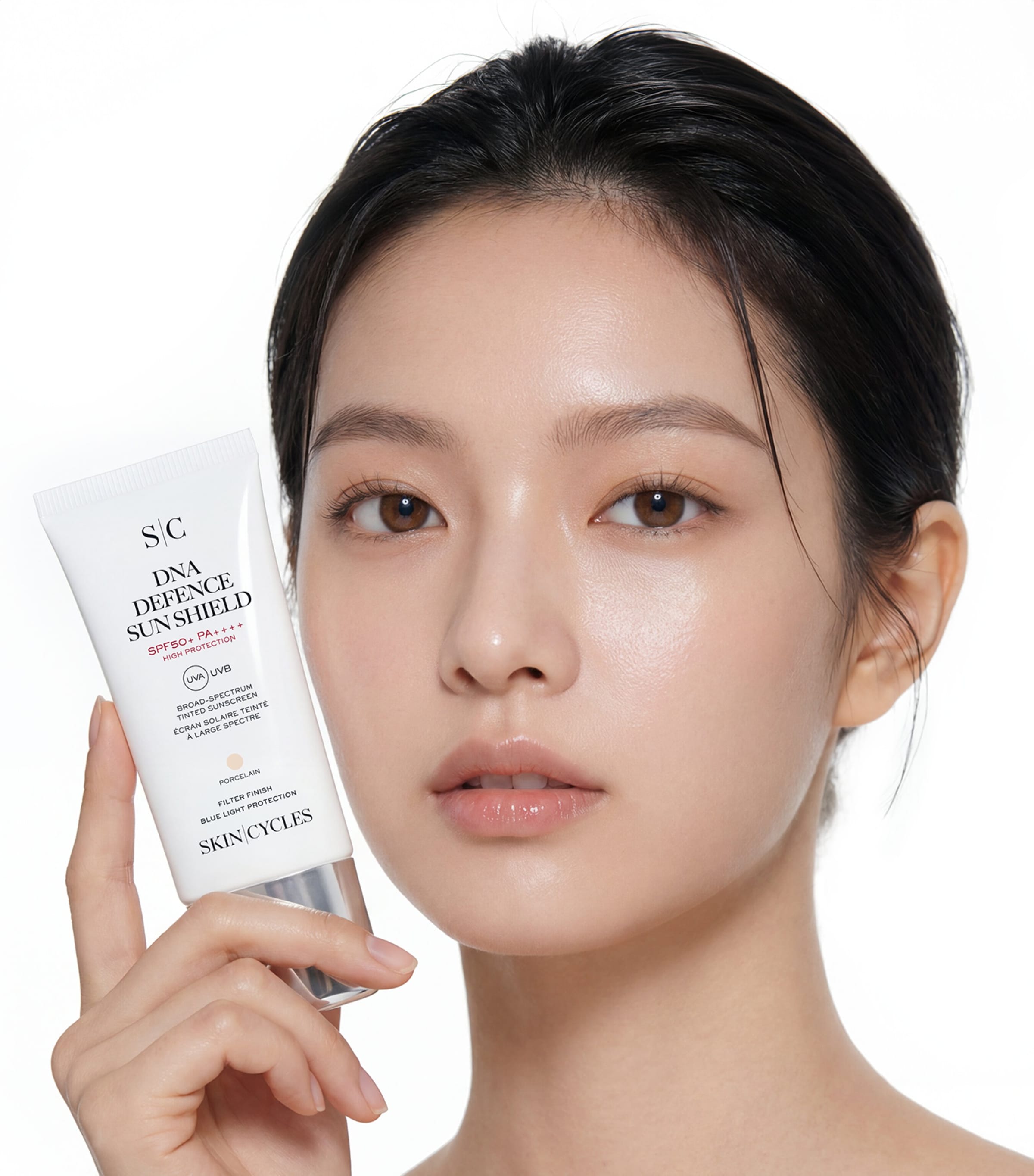 SKIN|CYCLES DNA Defence Sun Shield SPF50+ (50ml) Porcelain Image 2