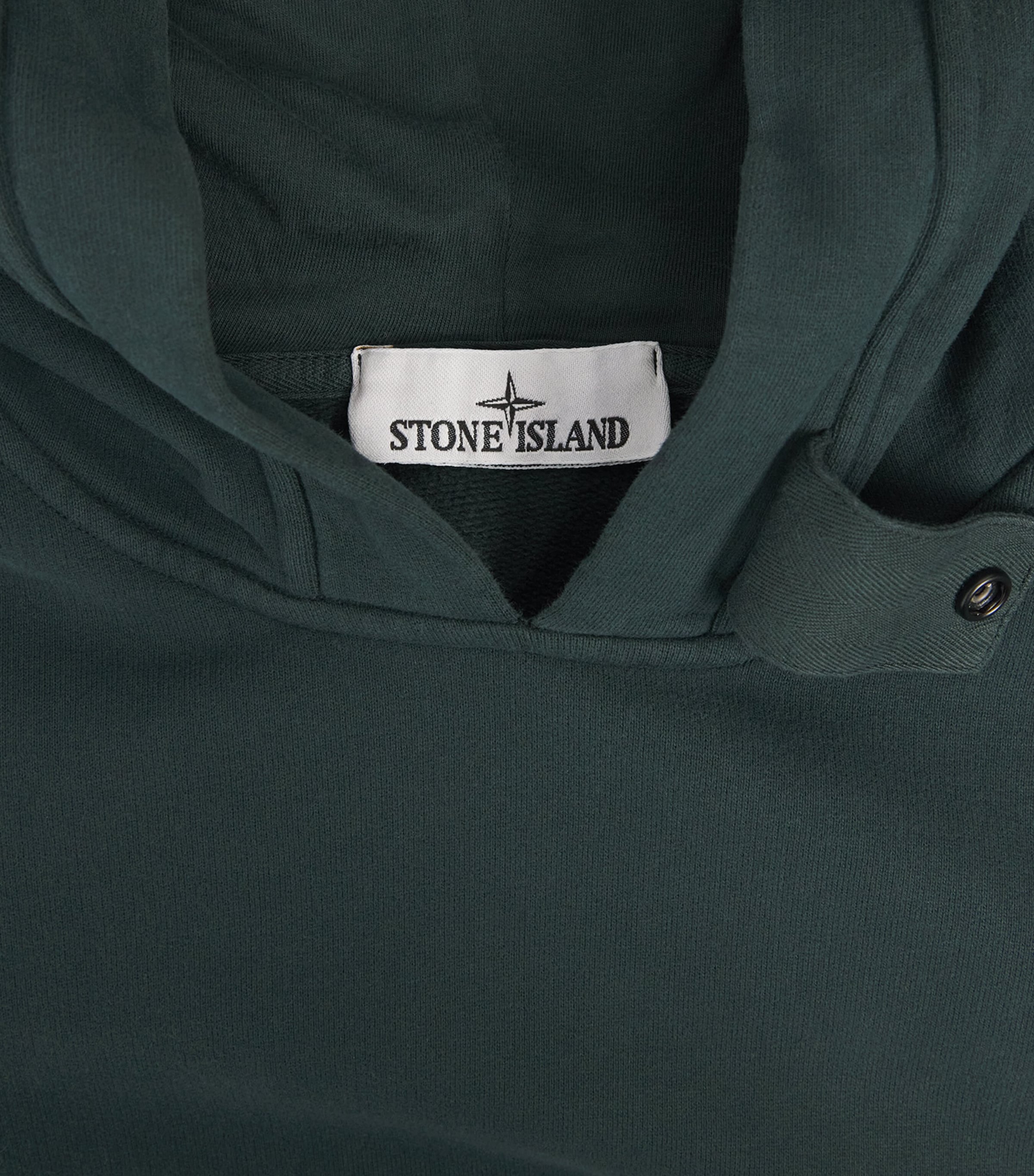 Stone Island Mens Organic Cotton Compass Hoodie Image 6