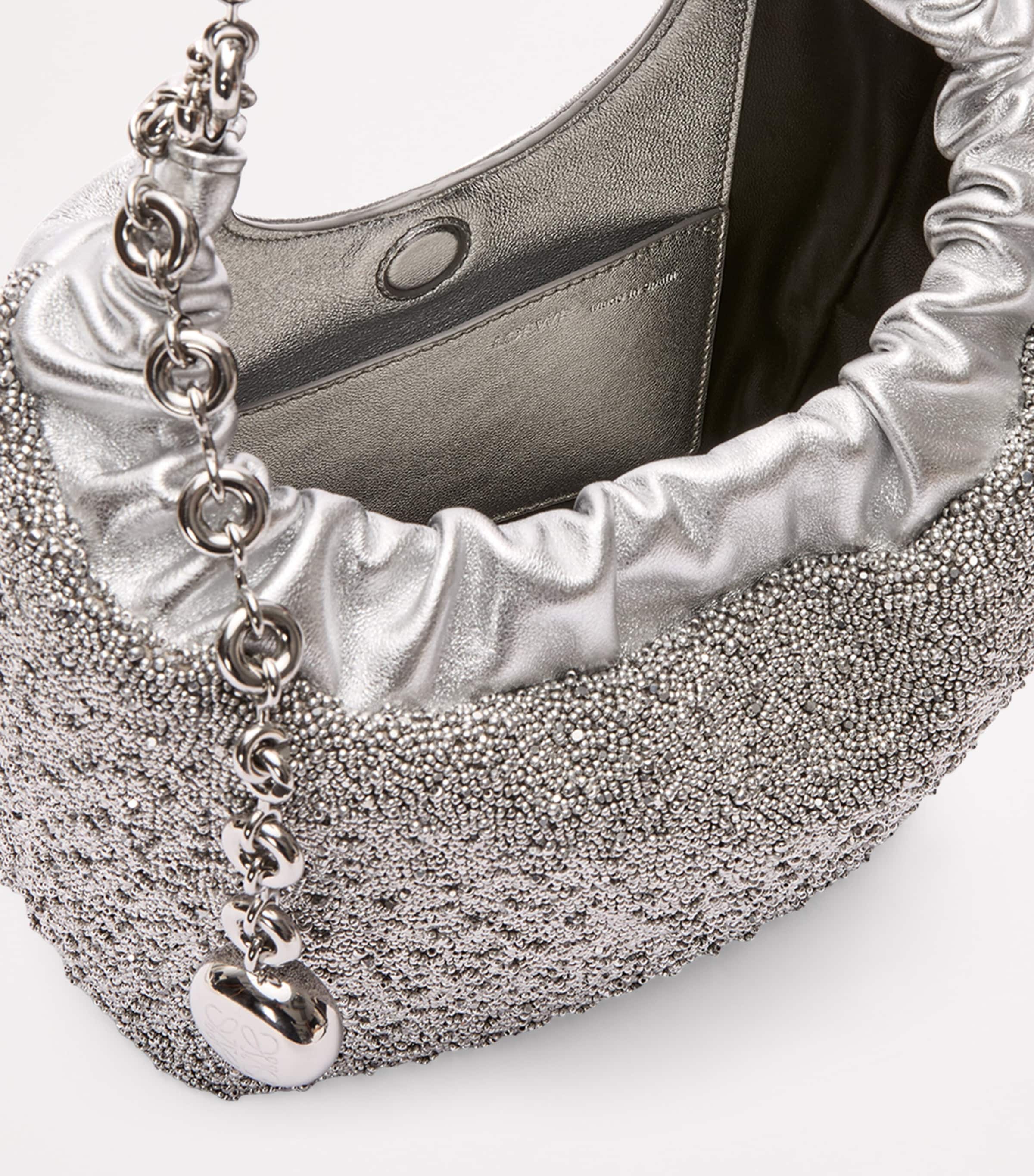 EXCLUSIVE Mini Mirror Squeeze Top-Handle Bag SILVER Image 5