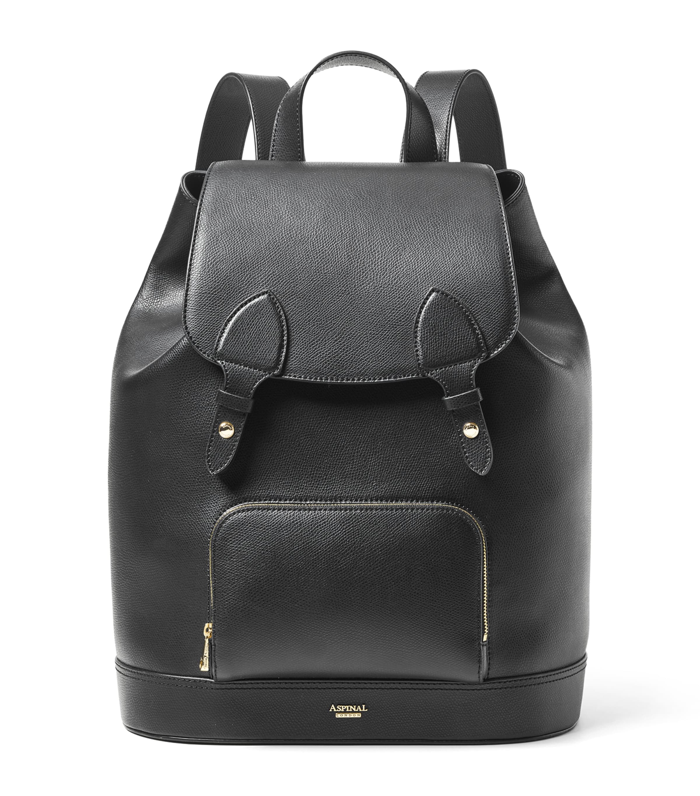 Aspinal Of London Leather Backpack In Black