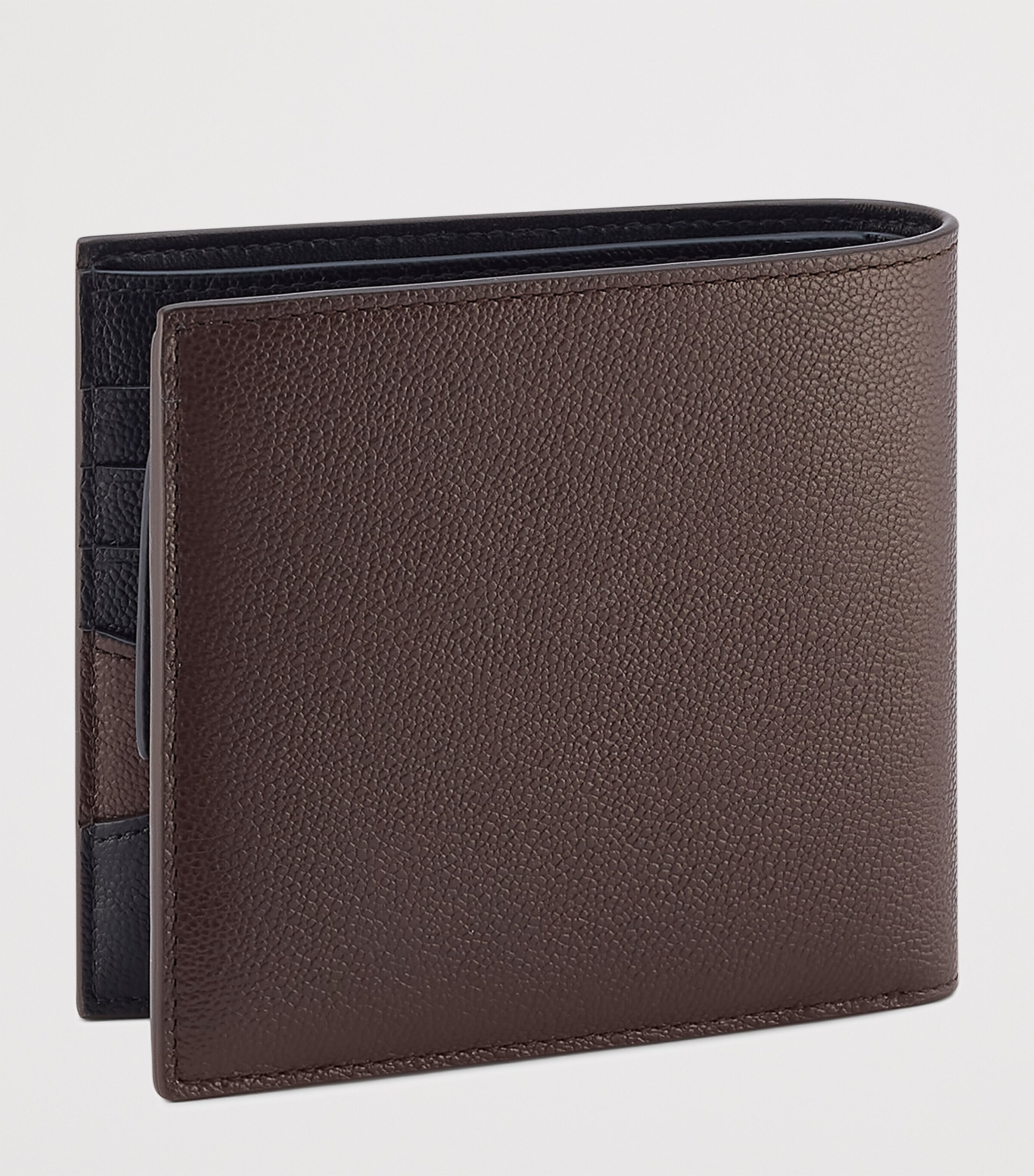 Bvlgari Leather Bvlgari Bvlgari Man Compact Wallet Brown Medium Image 3