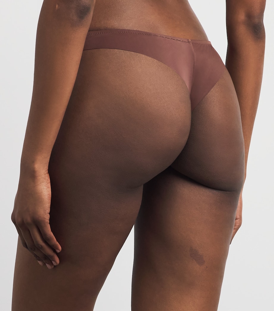 Aubade Womens Sheer Emotion Tanga Sepia Image 3