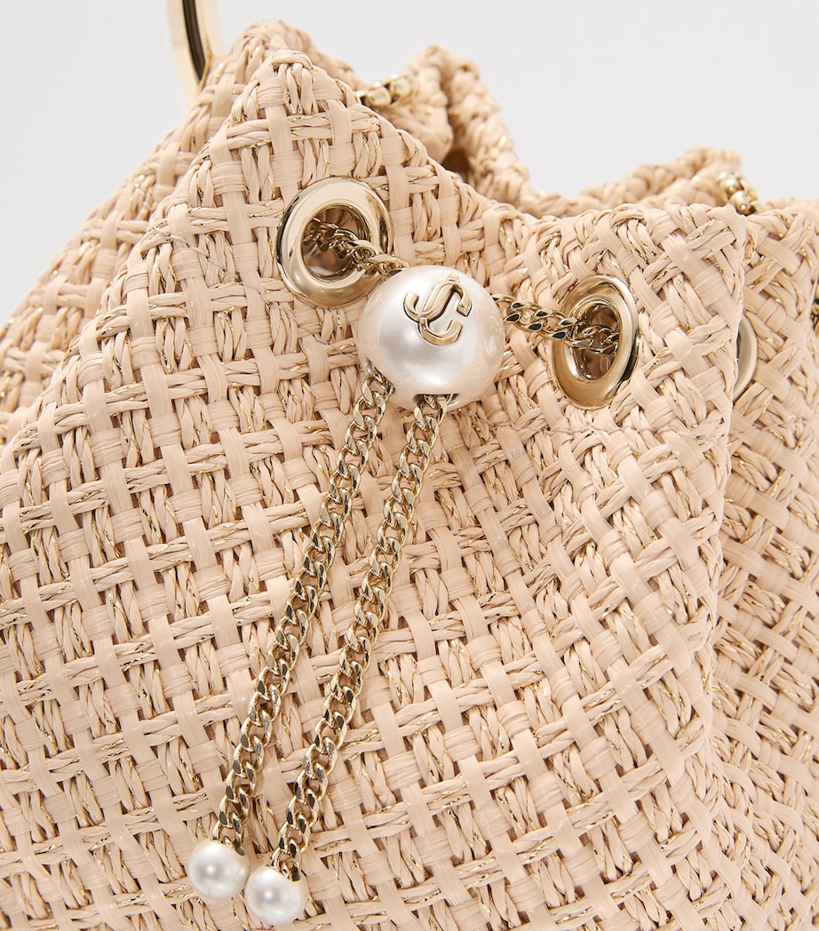 Raffia Bon Bon Top-Handle Bag NATURAL/GOLD/LIGHT G Image 3
