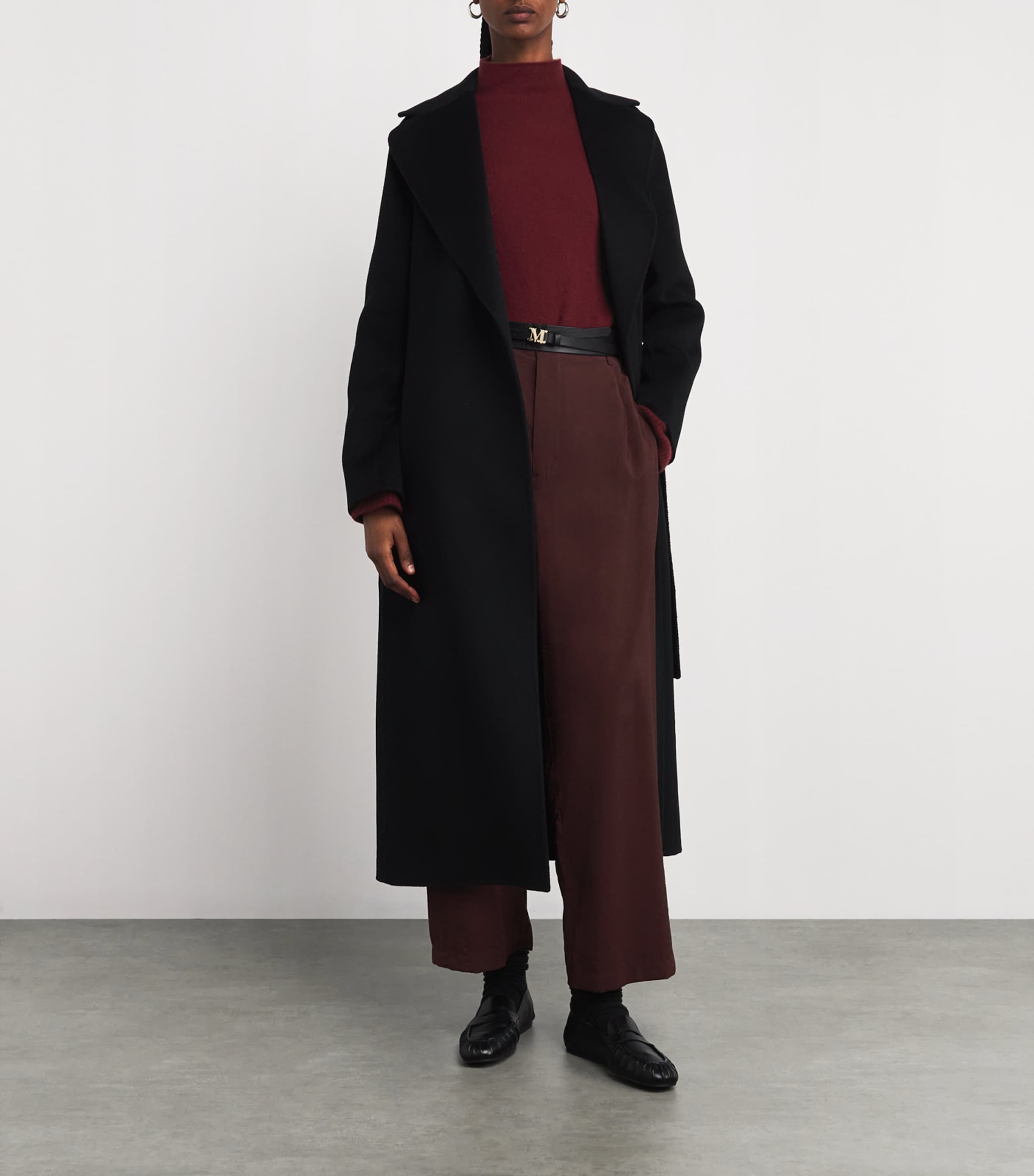 Cashmere-Blend High-Neck Sweater RASPBERRY Image 2