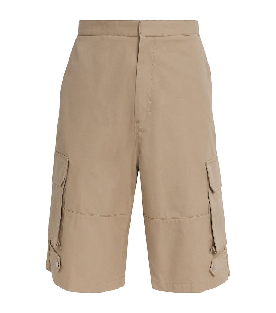 Cotton Cargo Shorts 229 - CAFE CREME Image 1