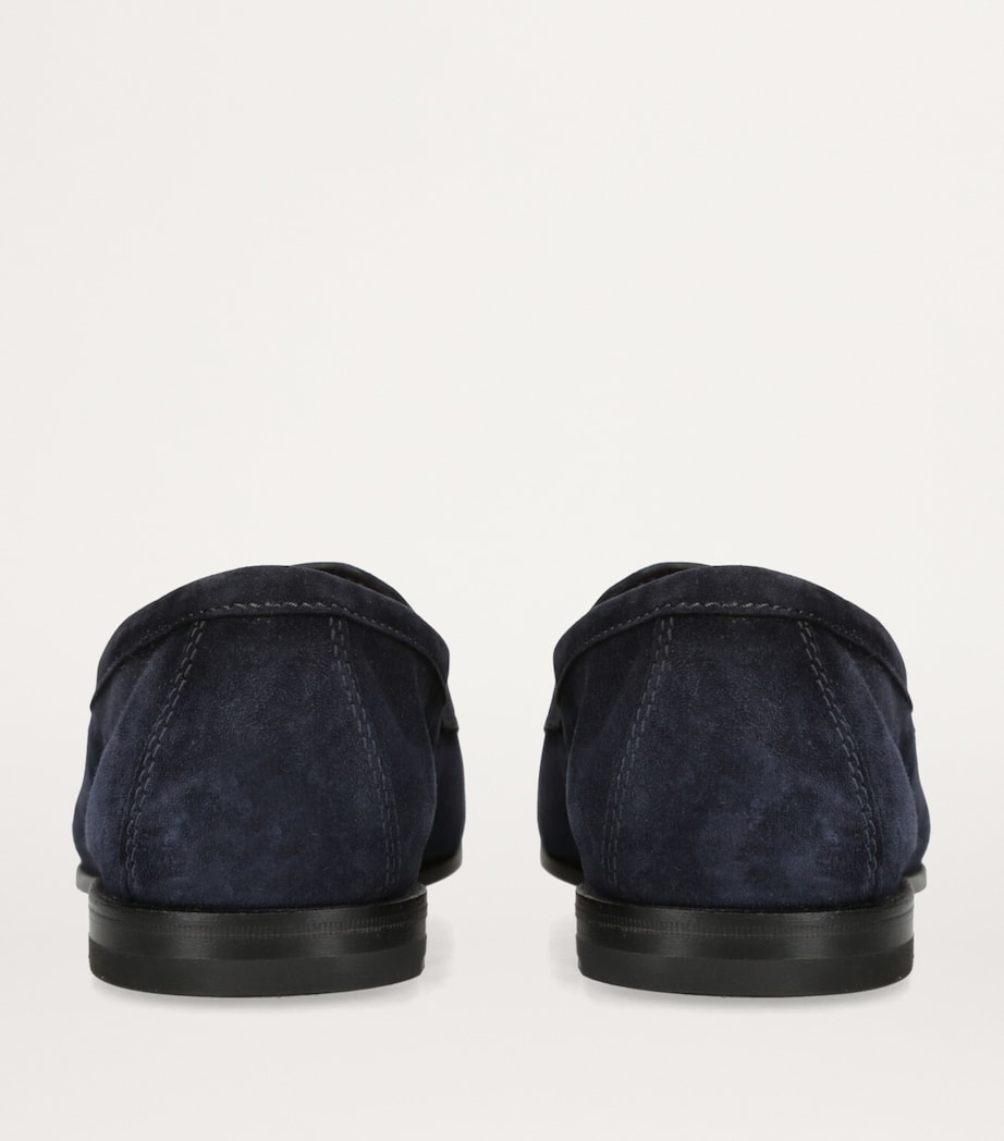 Suede Carlos Penny Loafers BLUE/DARK Image 2