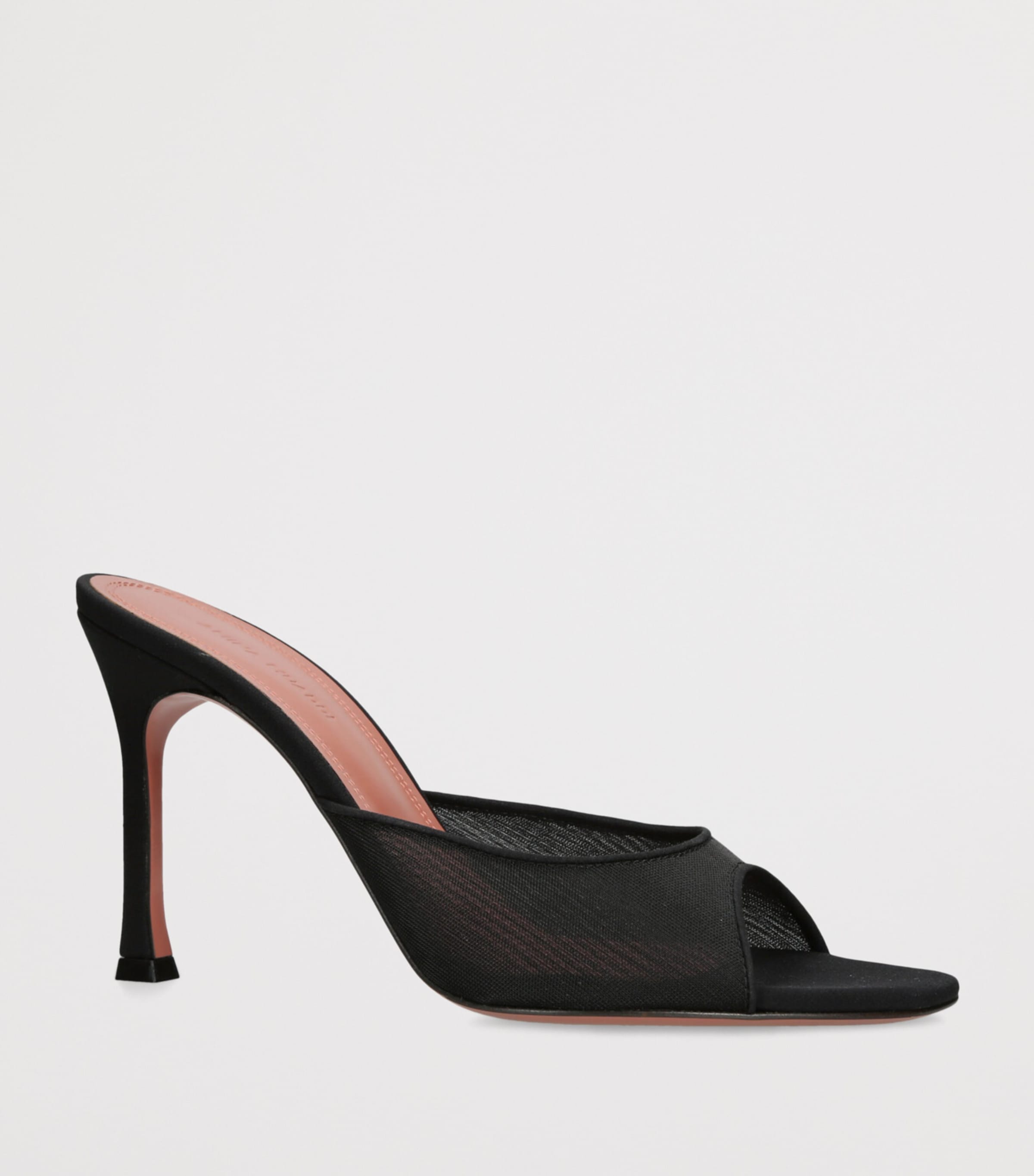 Amina Muaddi Mesh Alexa Mules 95 Black Image 3