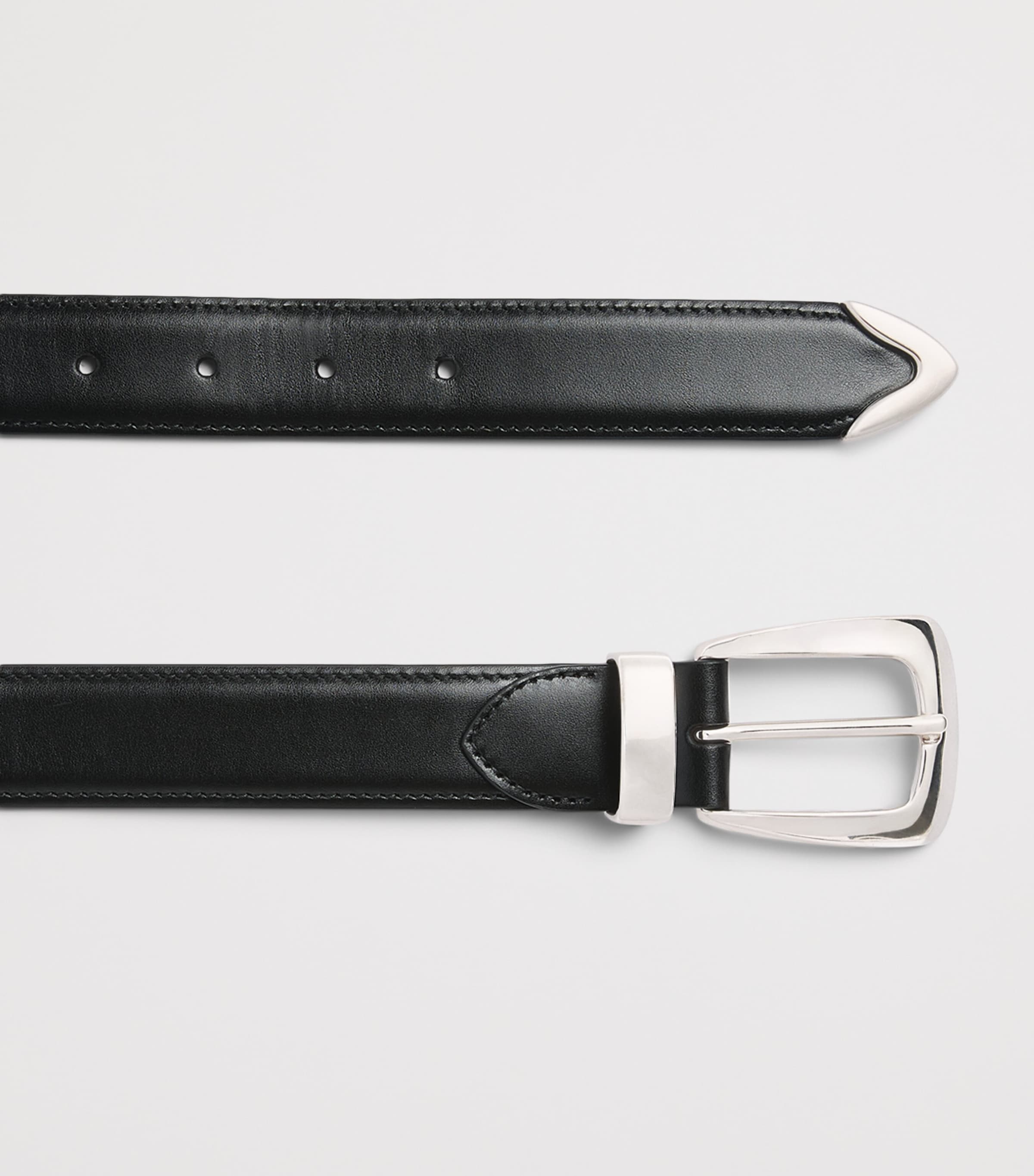 Khaite Leather Benny Belt Black Image 3