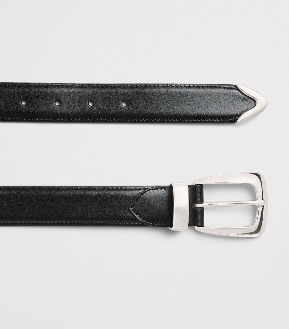 Khaite Leather Benny Belt Black Image 3