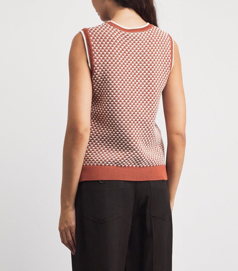 Varley Womens Cotton Jenson Sweater Vest Maple Image 5