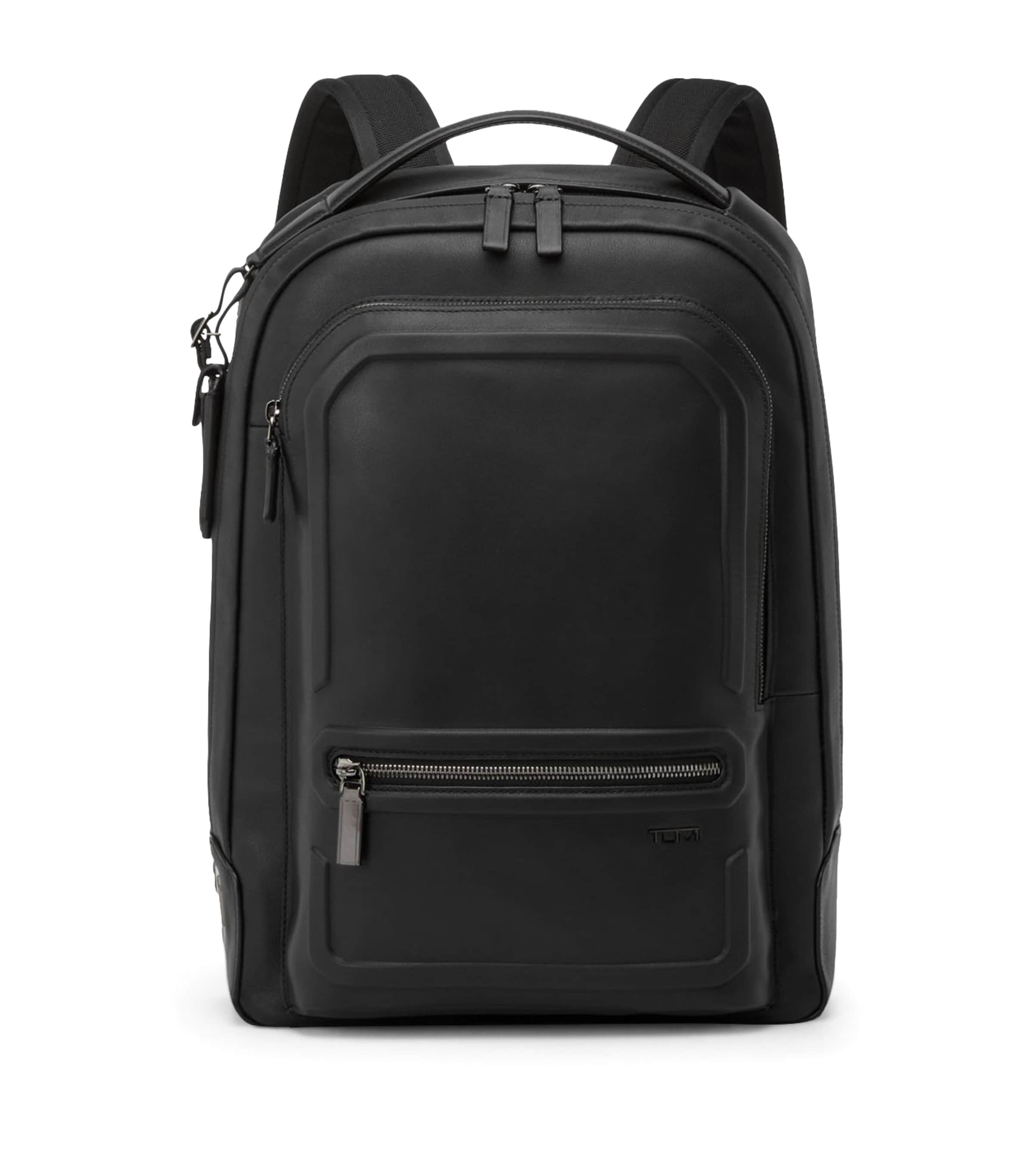 Tumi Leather Harrison Backpack In Black