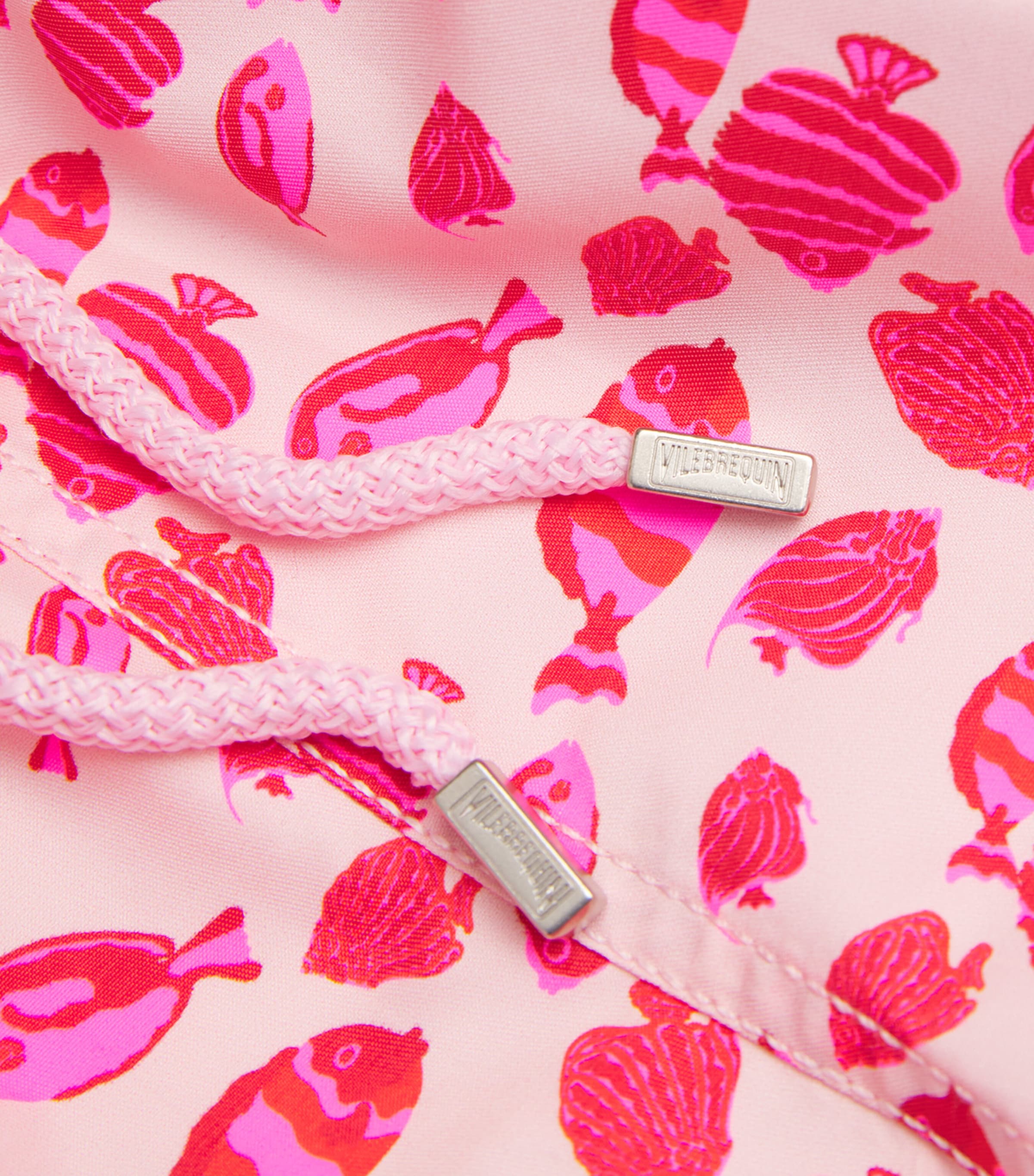 Fish Print Moorea Swim Shorts 159-PEONY Image 5