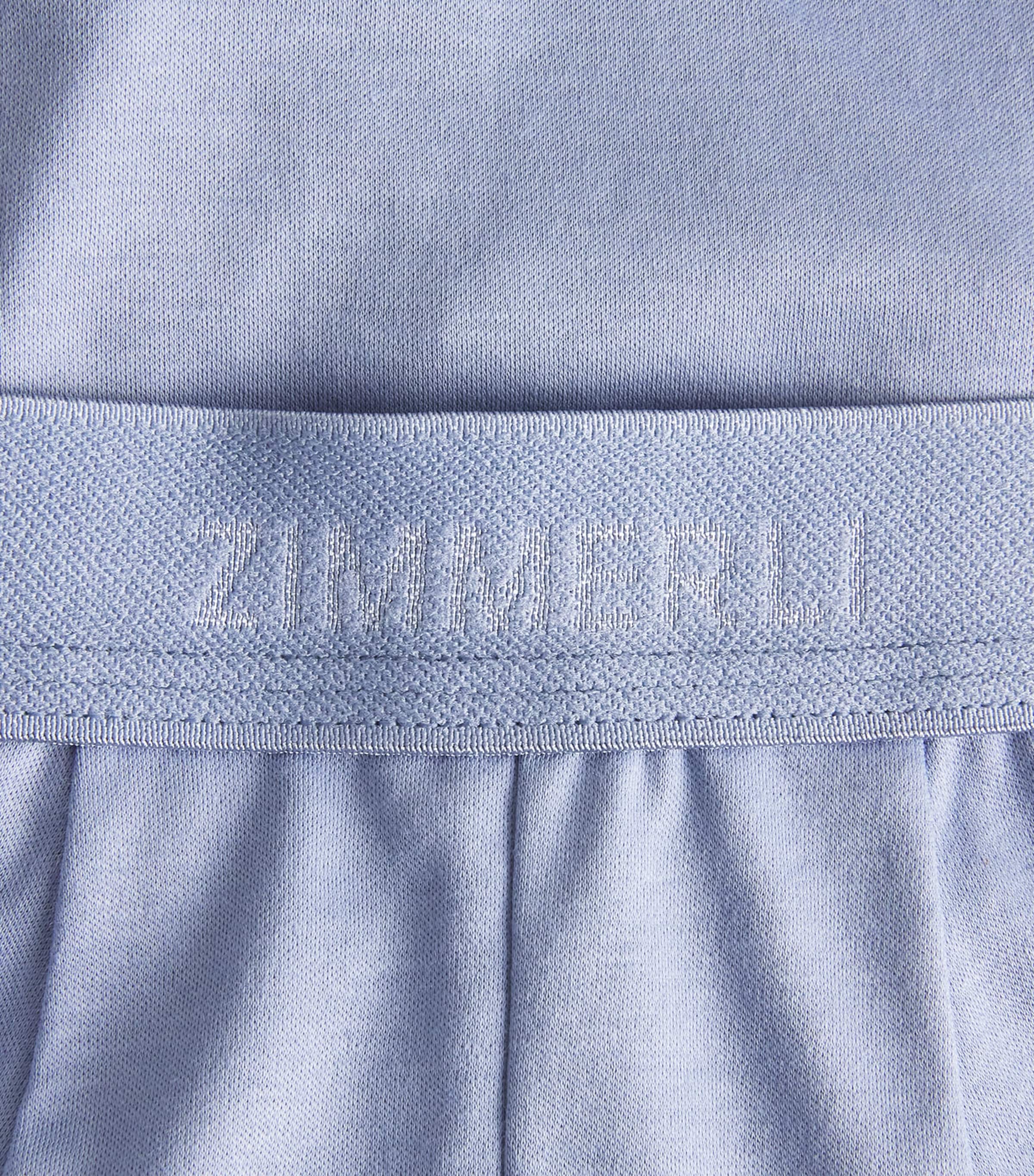 Zimmerli Mens Sea Island Cotton Boxer Briefs Mountain Blue Image 5