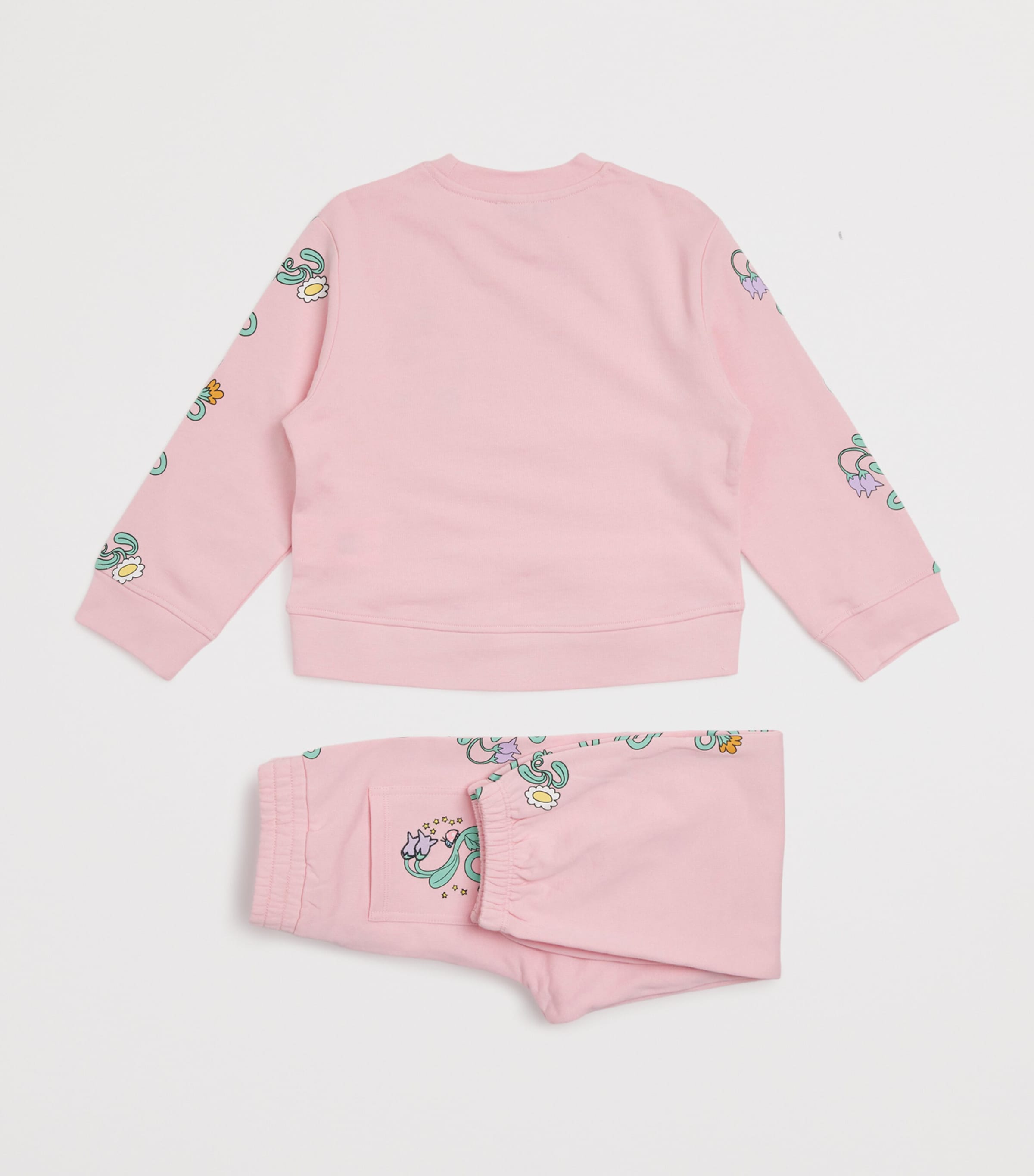 Organic Cotton Floral Tracksuit (2-14 Years) 51RROSA Image 2