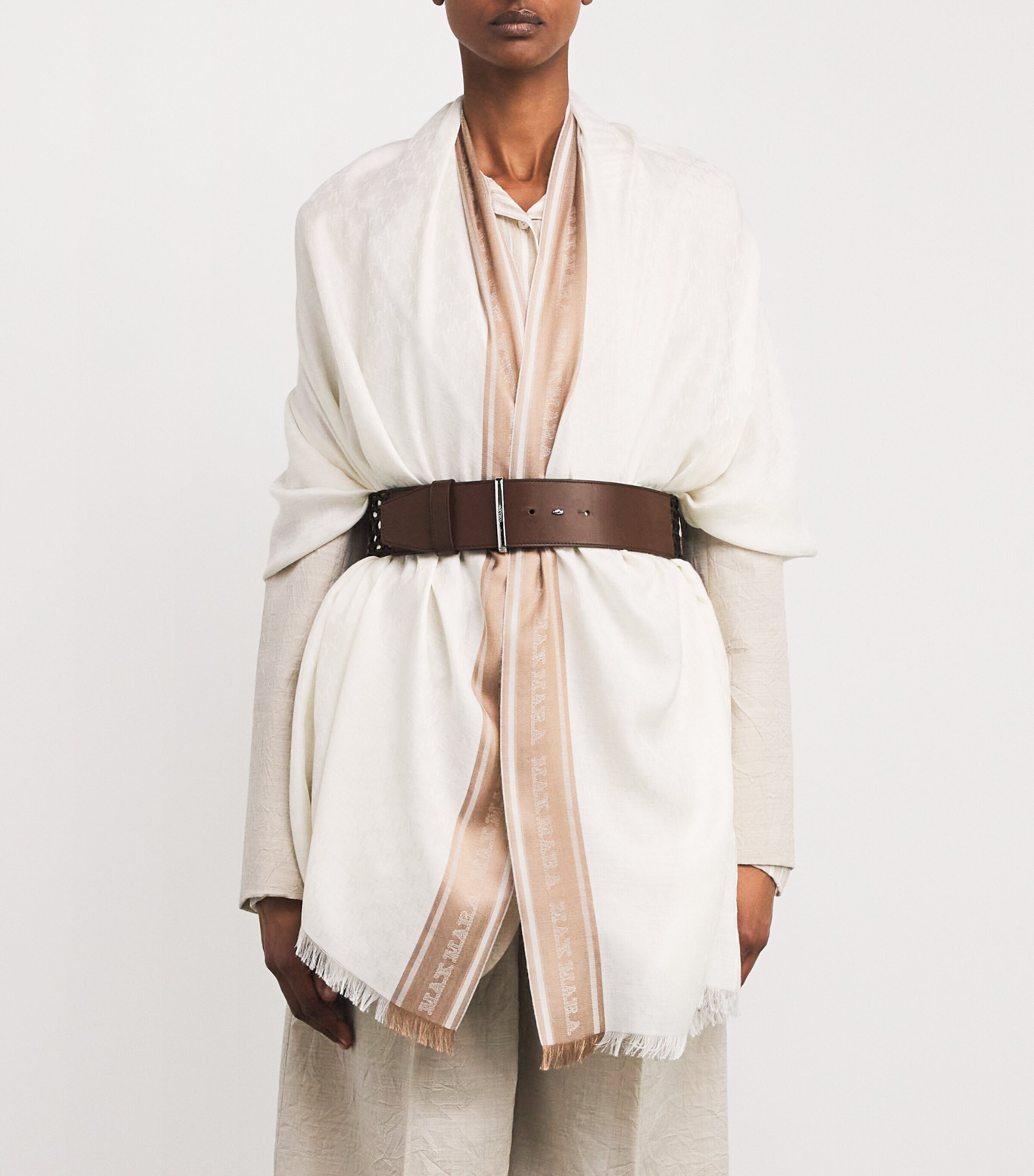★Max Mara★Waist メッシュベルト Max Mara Leather Mesh-Back Belt | Harrods US