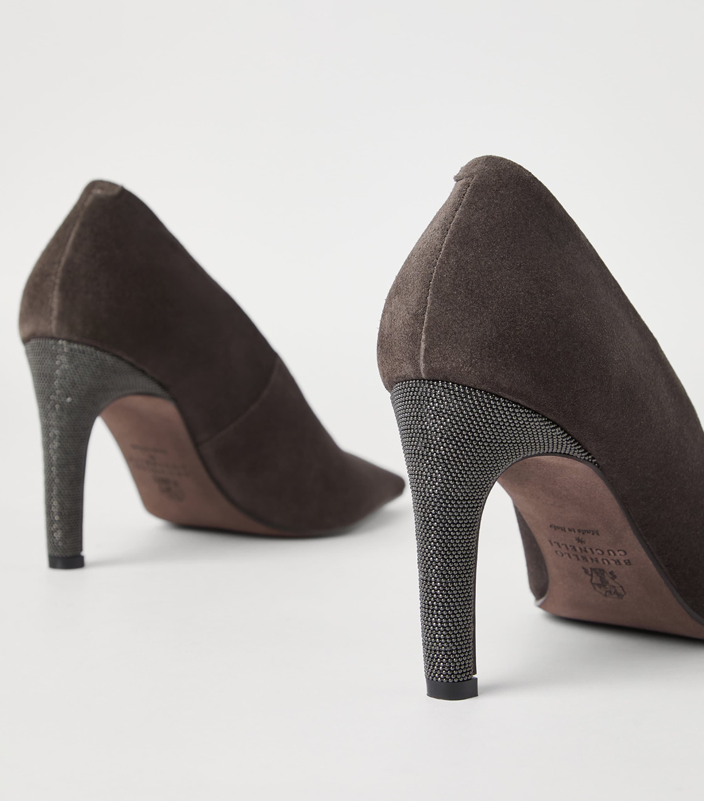 Suede Monili Pumps 85 C7284 Image 5