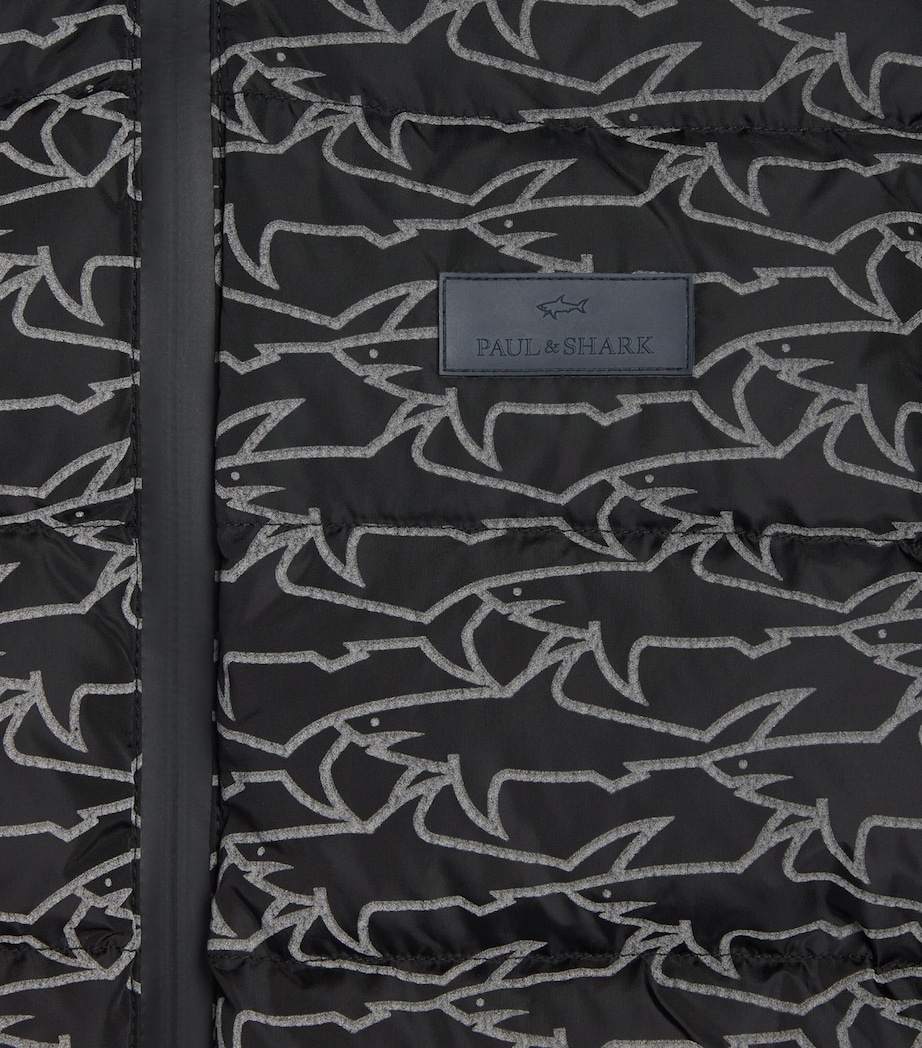 Paul & Shark Printed Puffer Jacket (4-16 Years) Nero/black Image 2