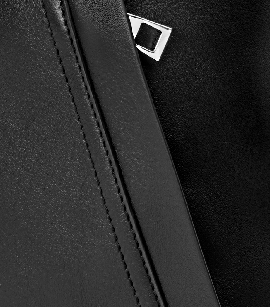 Leather Flamenco Backpack BLACK Image 4