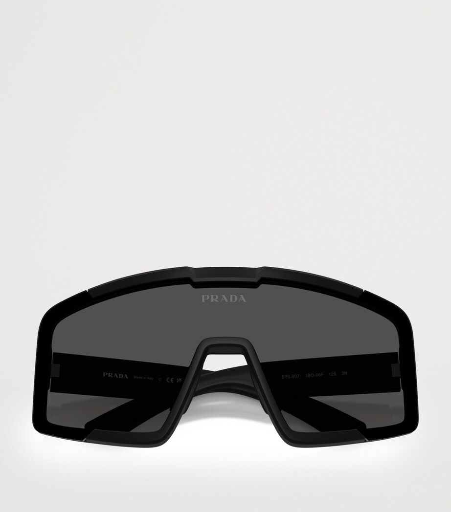 Prada Linea Rossa Irregular Sunglasses Black Image 5