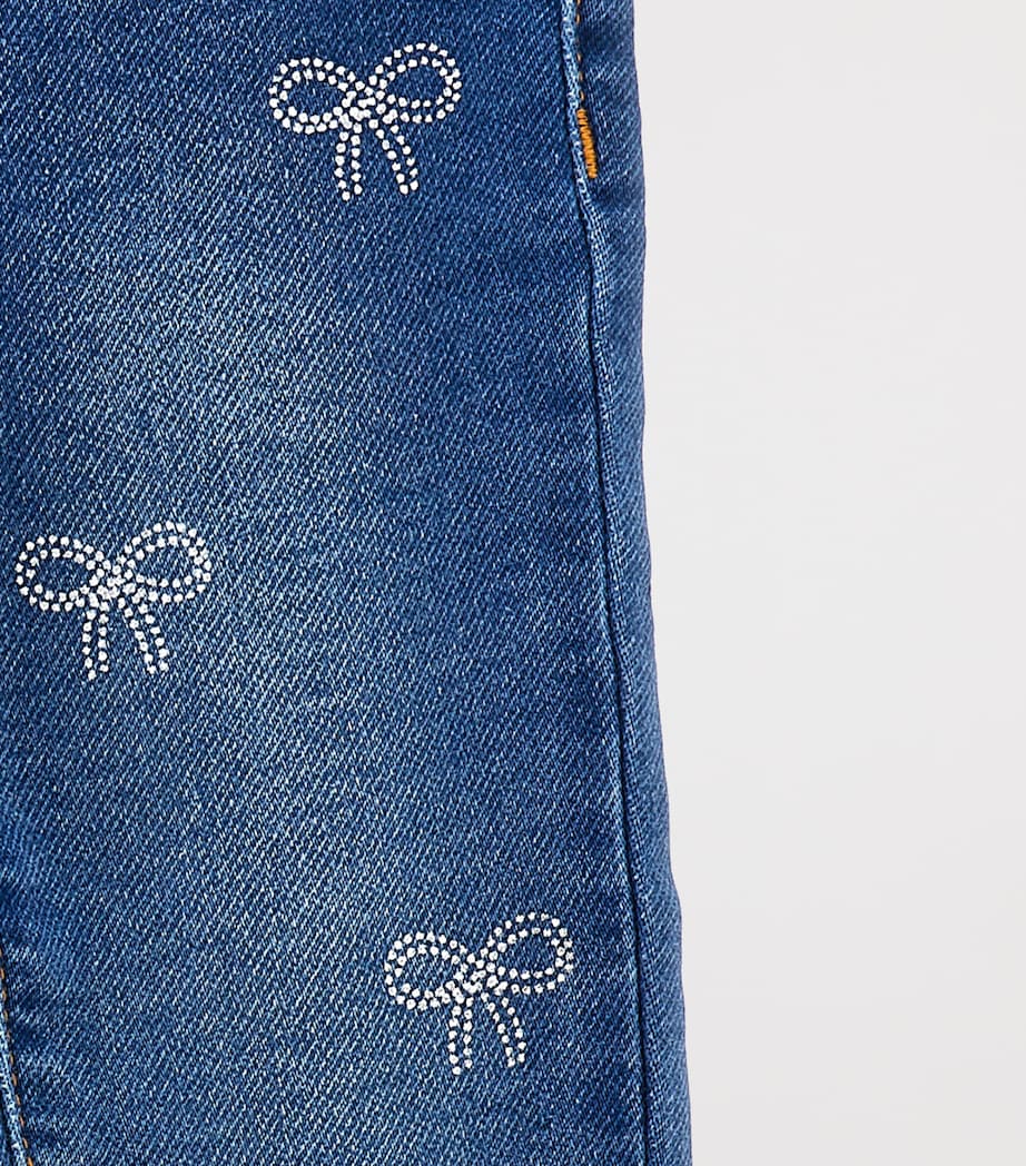Embellished Bow-Detail Jeans (6-36 Months) BLU STONE DENIM Image 3
