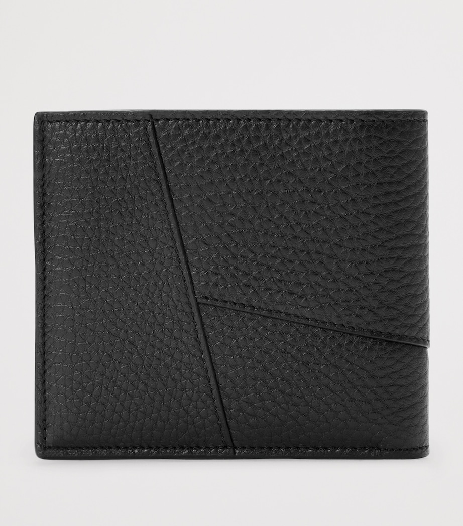 Grained Leather Puzzle Edge Wallet BLACK Image 2
