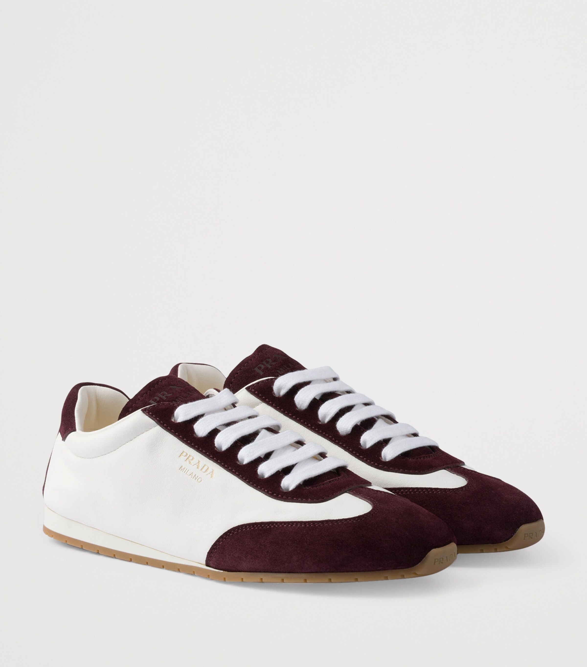 Nappa Leather and Suede Sneakers F0YVQ Image 2