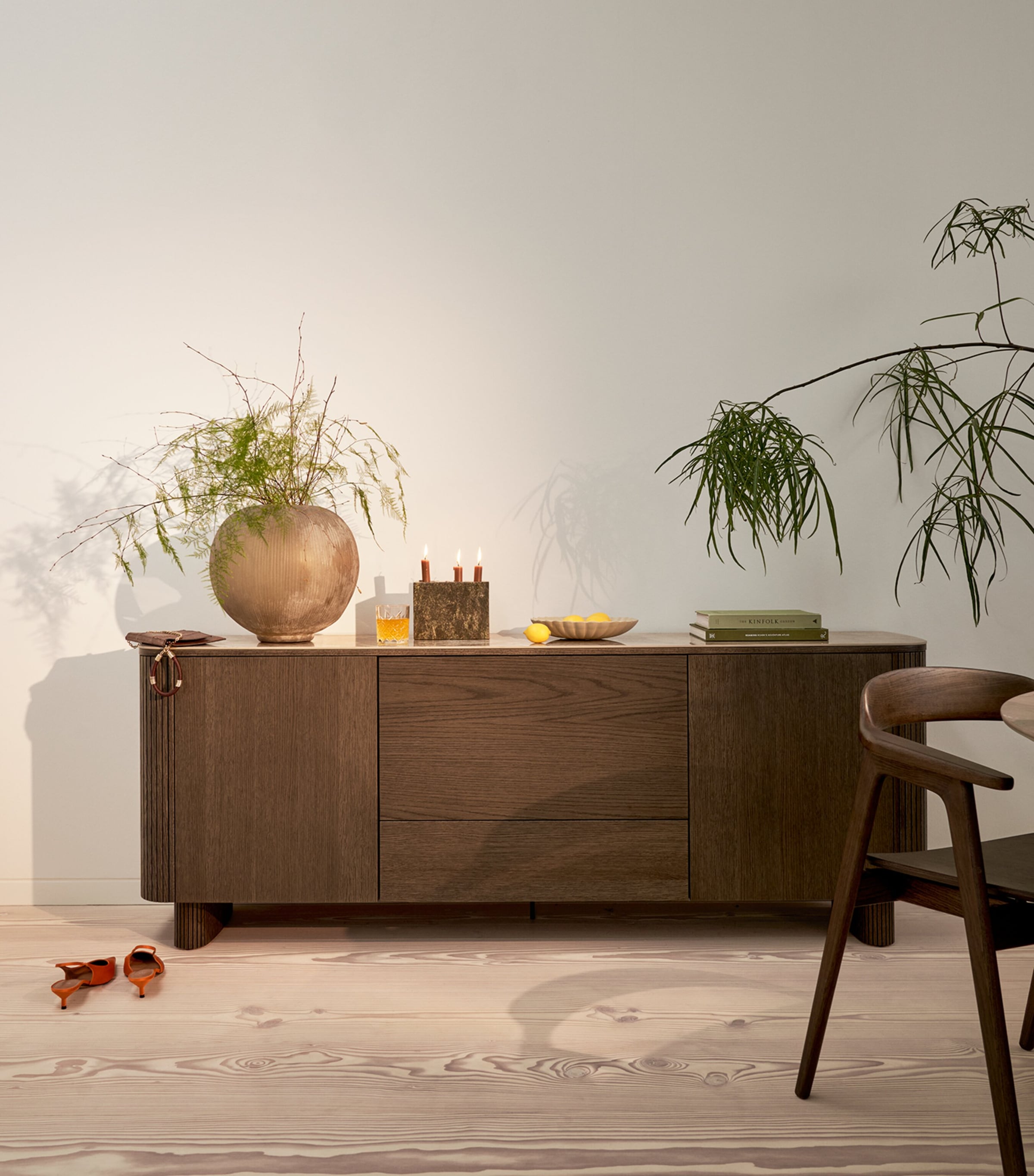 BoConcept Ceramic and Oak Santiago Sideboard Brown / Dark Oak Image 2