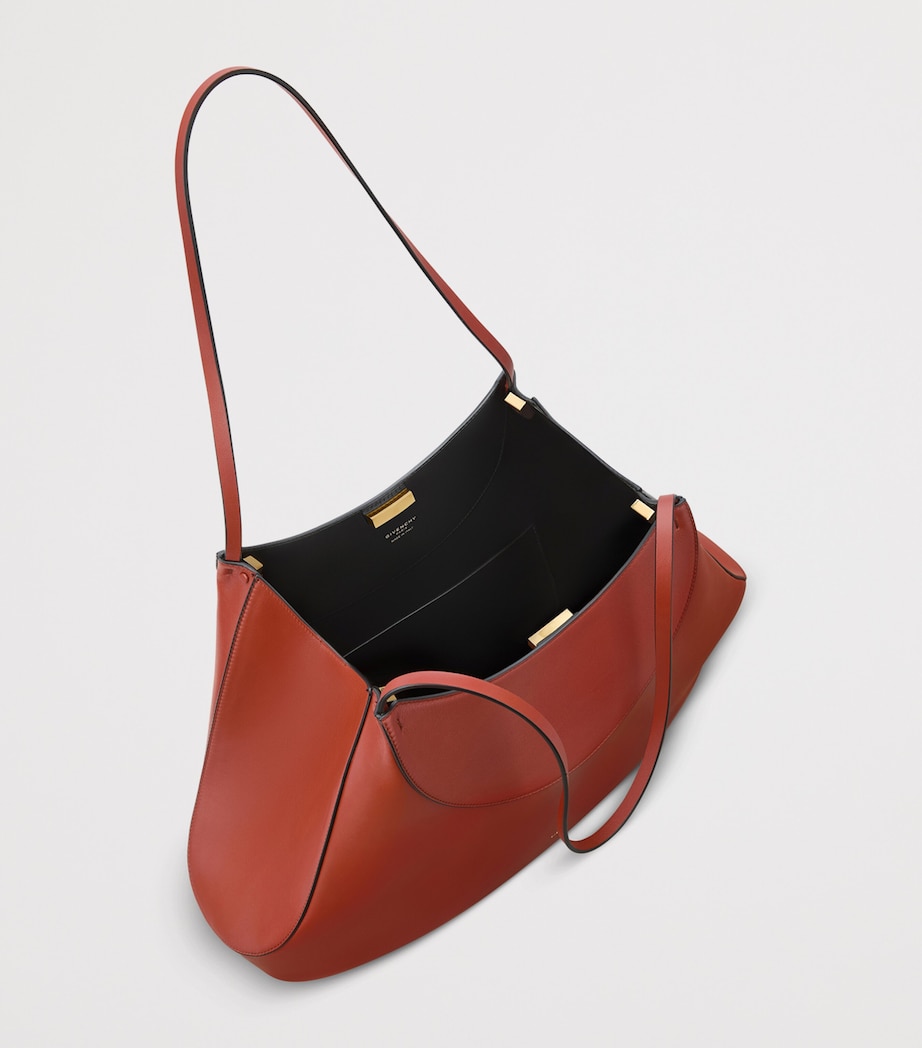 Givenchy Medium Leather Facet Shoulder Bag Terracotta Image 4