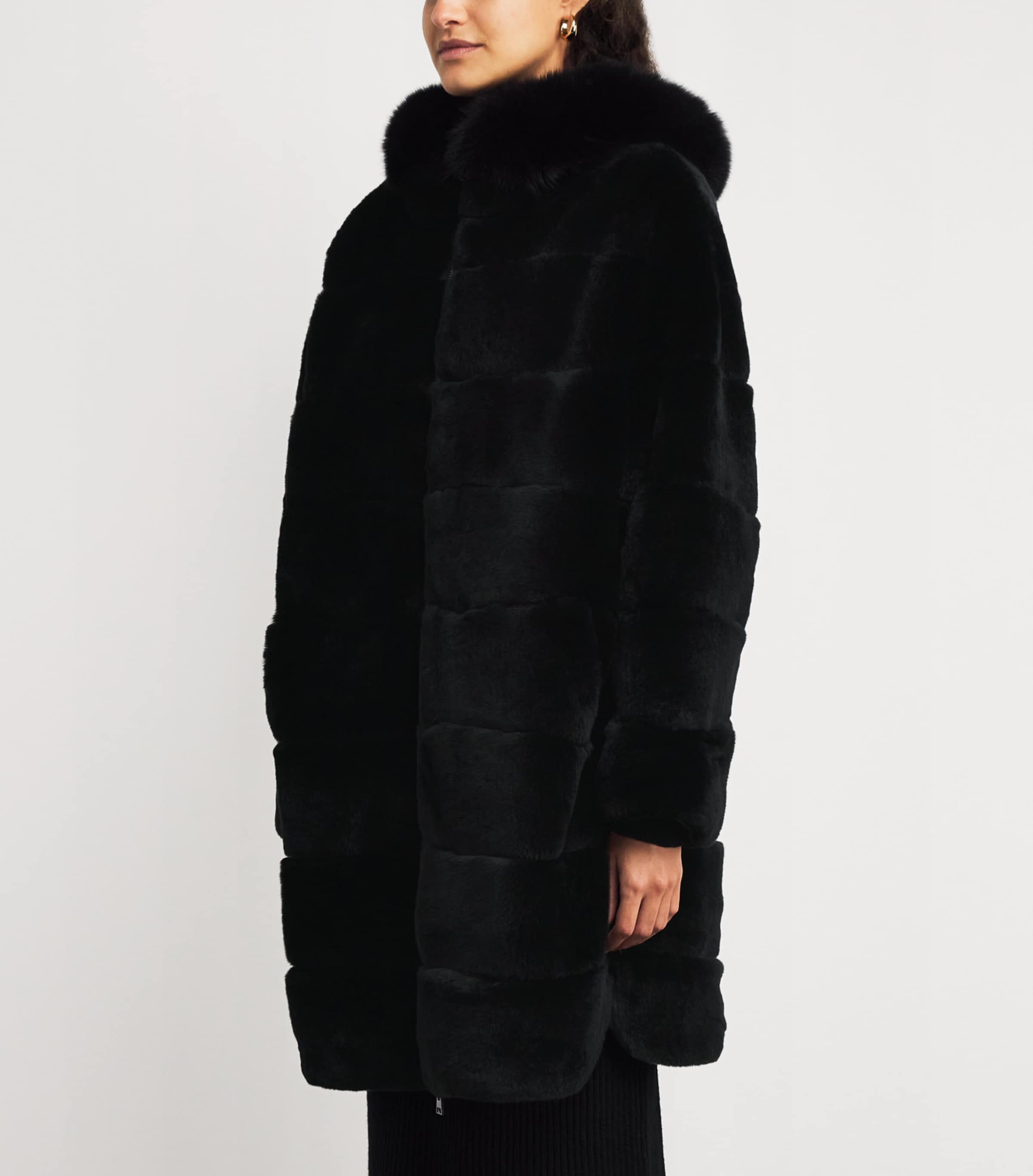 Fox-Rabbit Fur-Trim Parka C99 Image 3