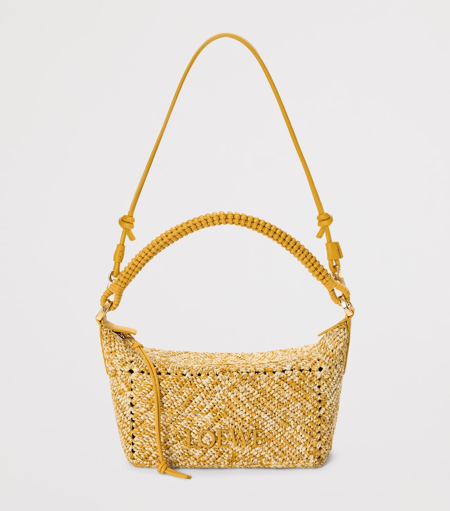 LOEWE x Paula’s Ibiza Raffia Cala Pouch Mustard Image 5