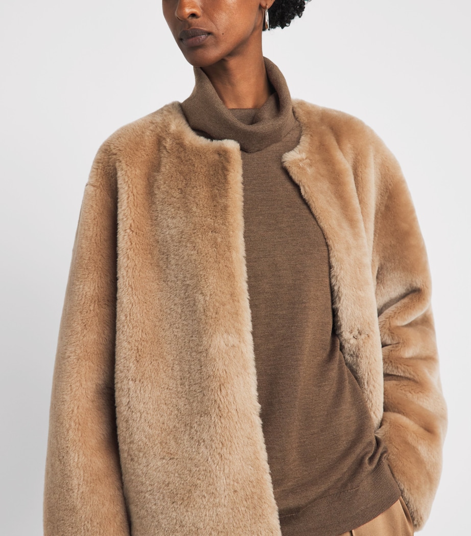 Simkhai Womens Merino Wool Aaliyah Sweater Otter Image 3