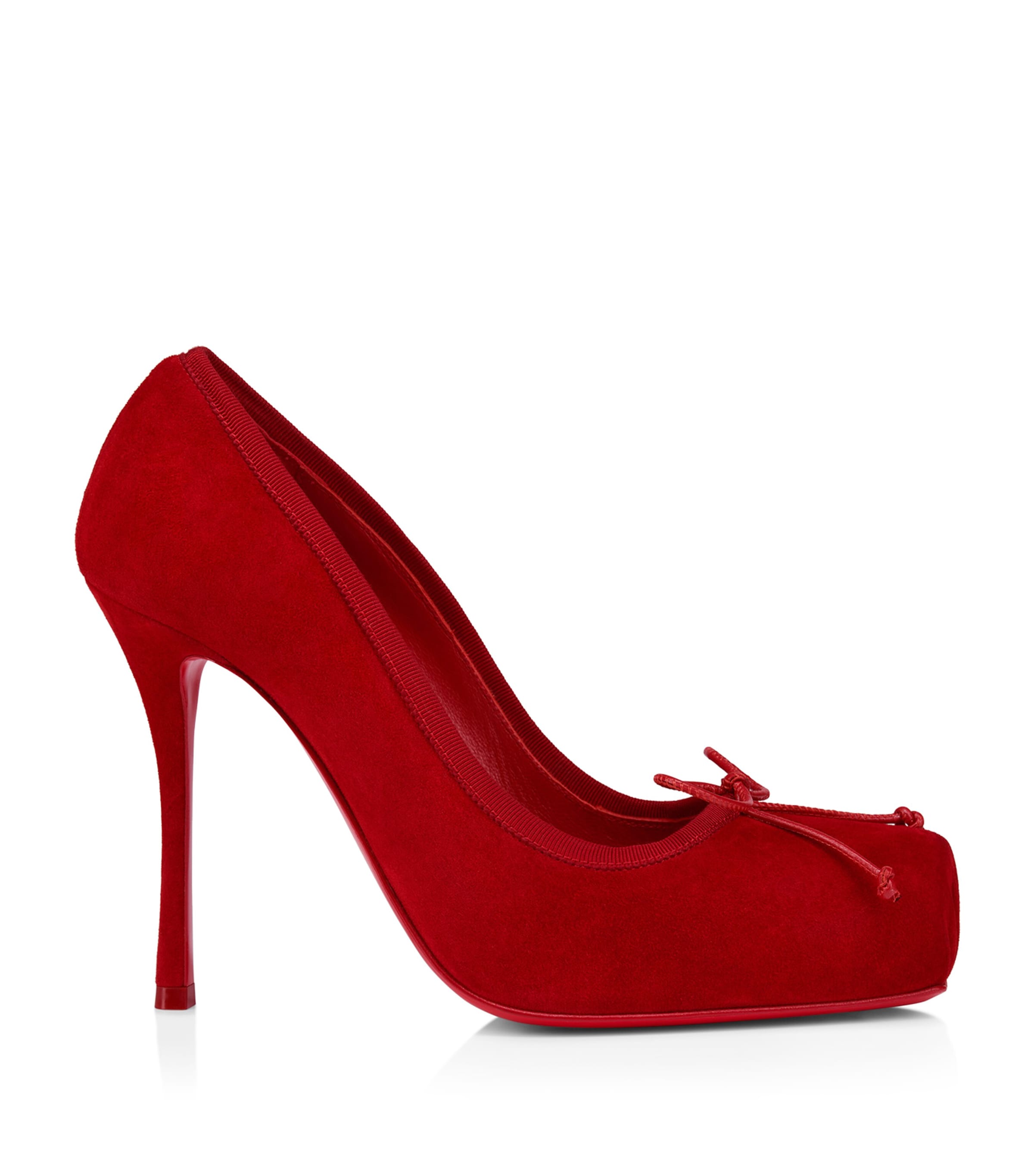 Christian Louboutin Cassia Nodo Leather Pumps 100 In Red