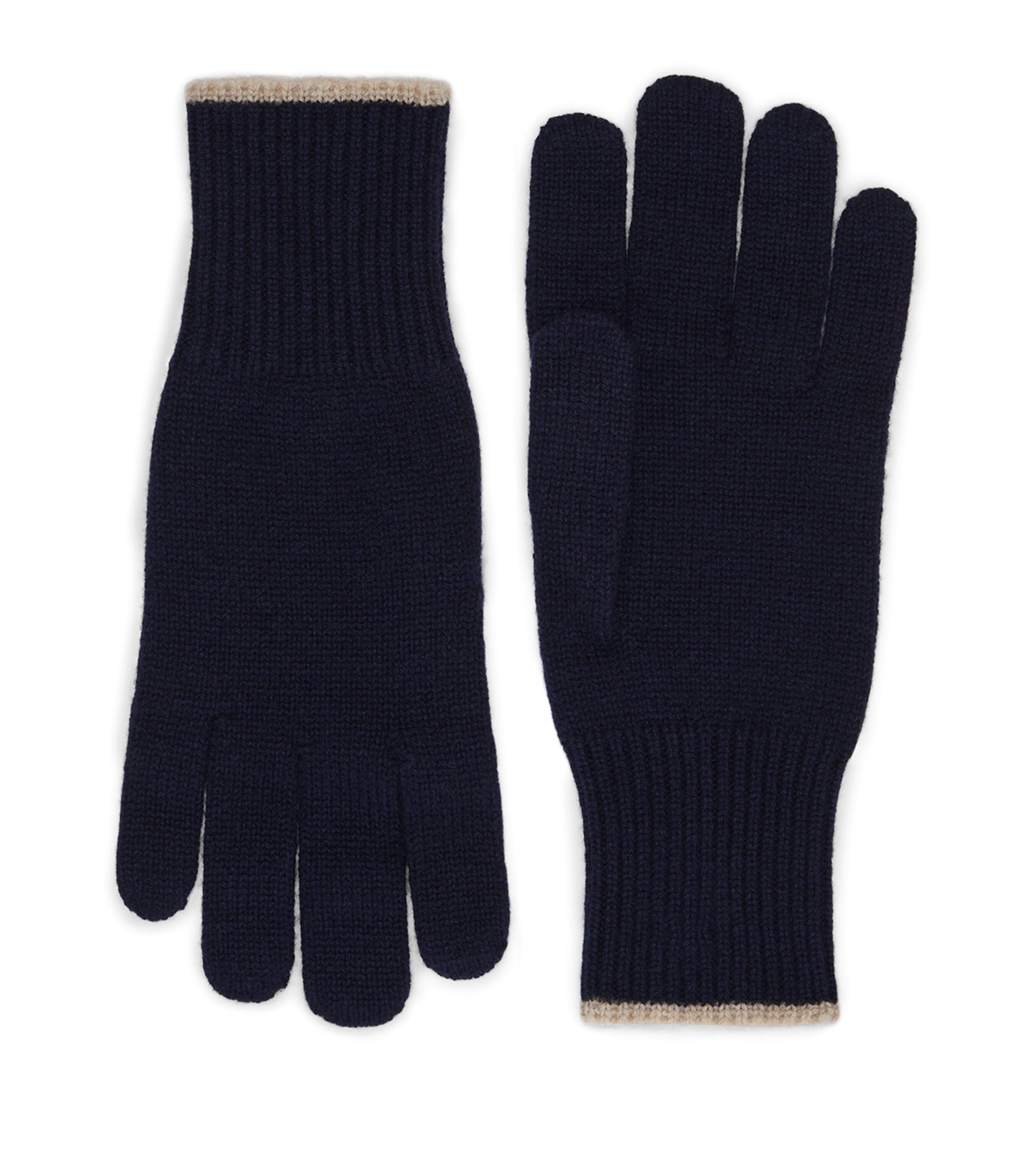 Brunello Cucinelli Cashmere Gloves In Blue