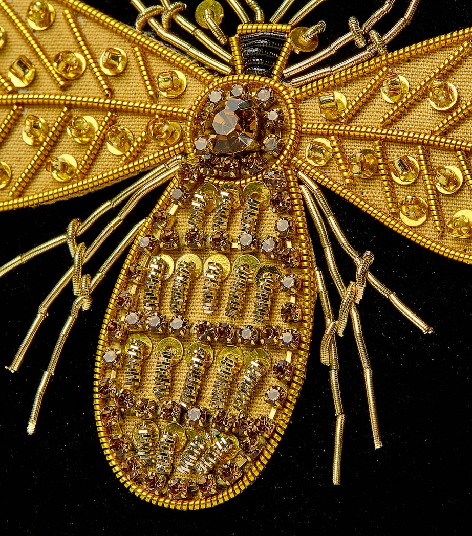 Crystal-Embellished Bee Tree Decoration BLACK/GOLD Image 2