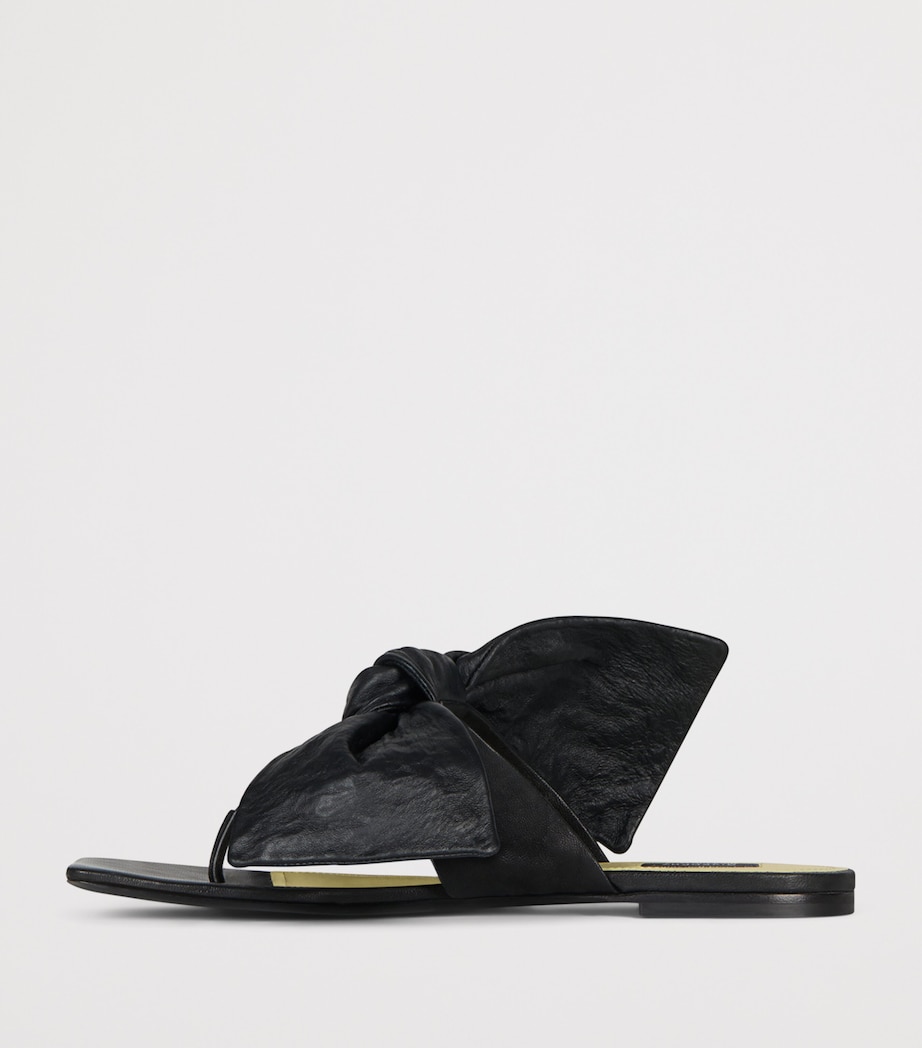 Givenchy Leather Boudoir Bow Sandals Black Image 3