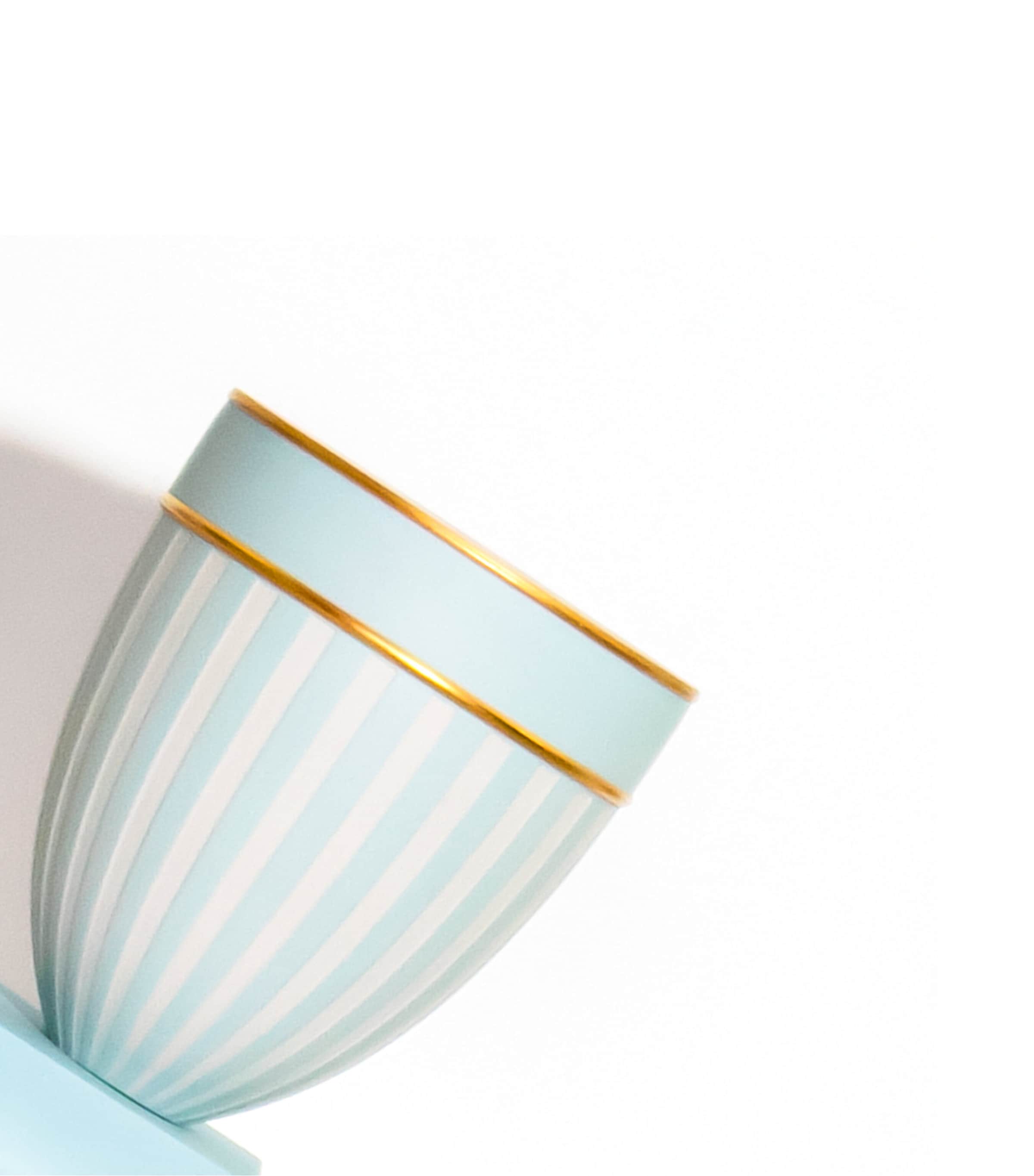 Phoenix Fluted Vase (13cm) TURQUOISE Image 3