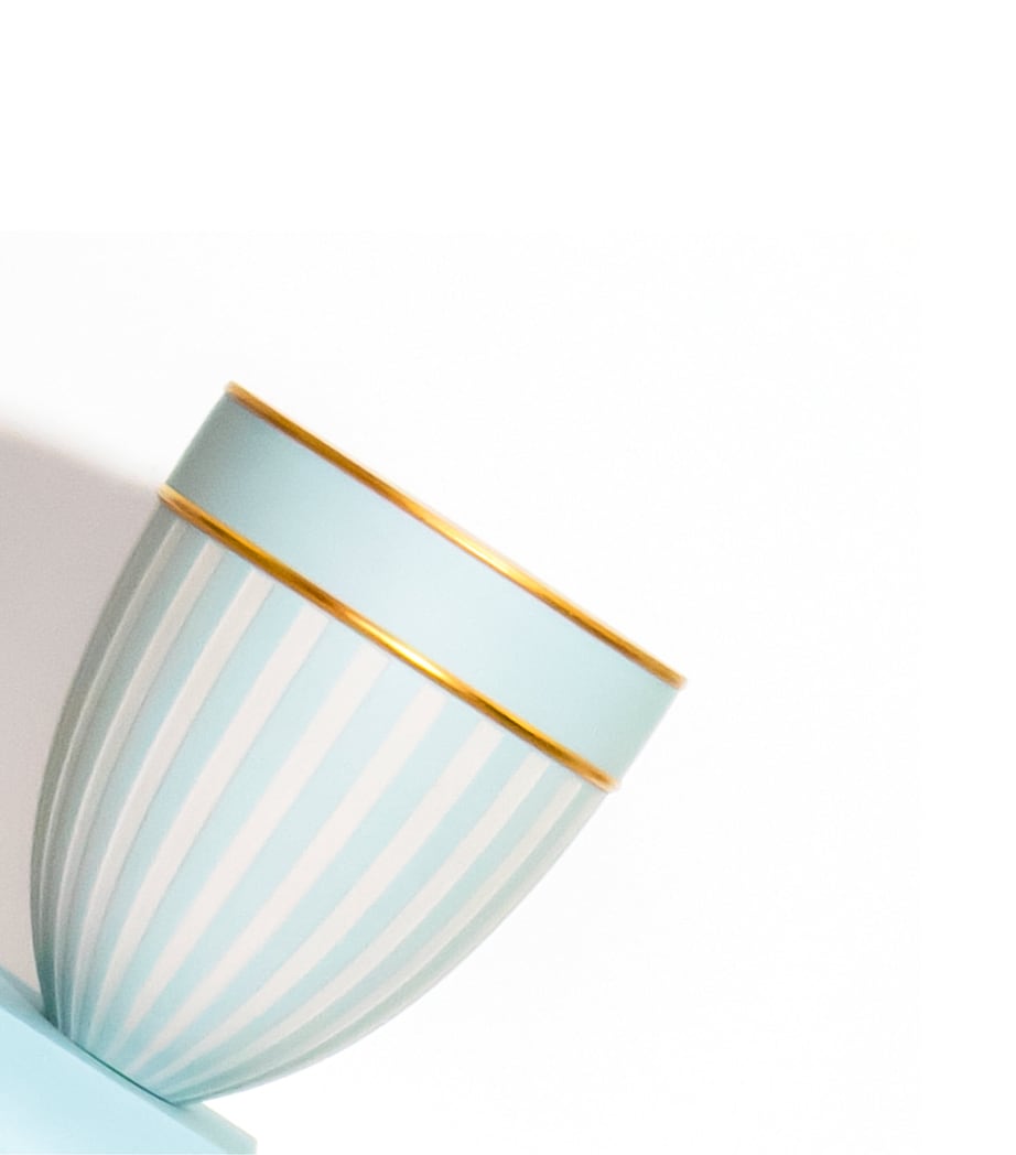 Phoenix Fluted Vase (13cm) TURQUOISE Image 3