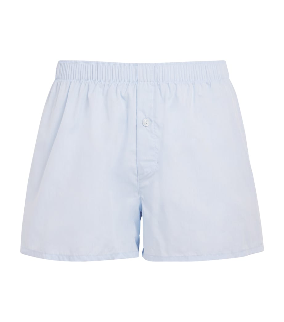 Cotton Woven Boxer Shorts 1033/LIGHT BLUE Image 1