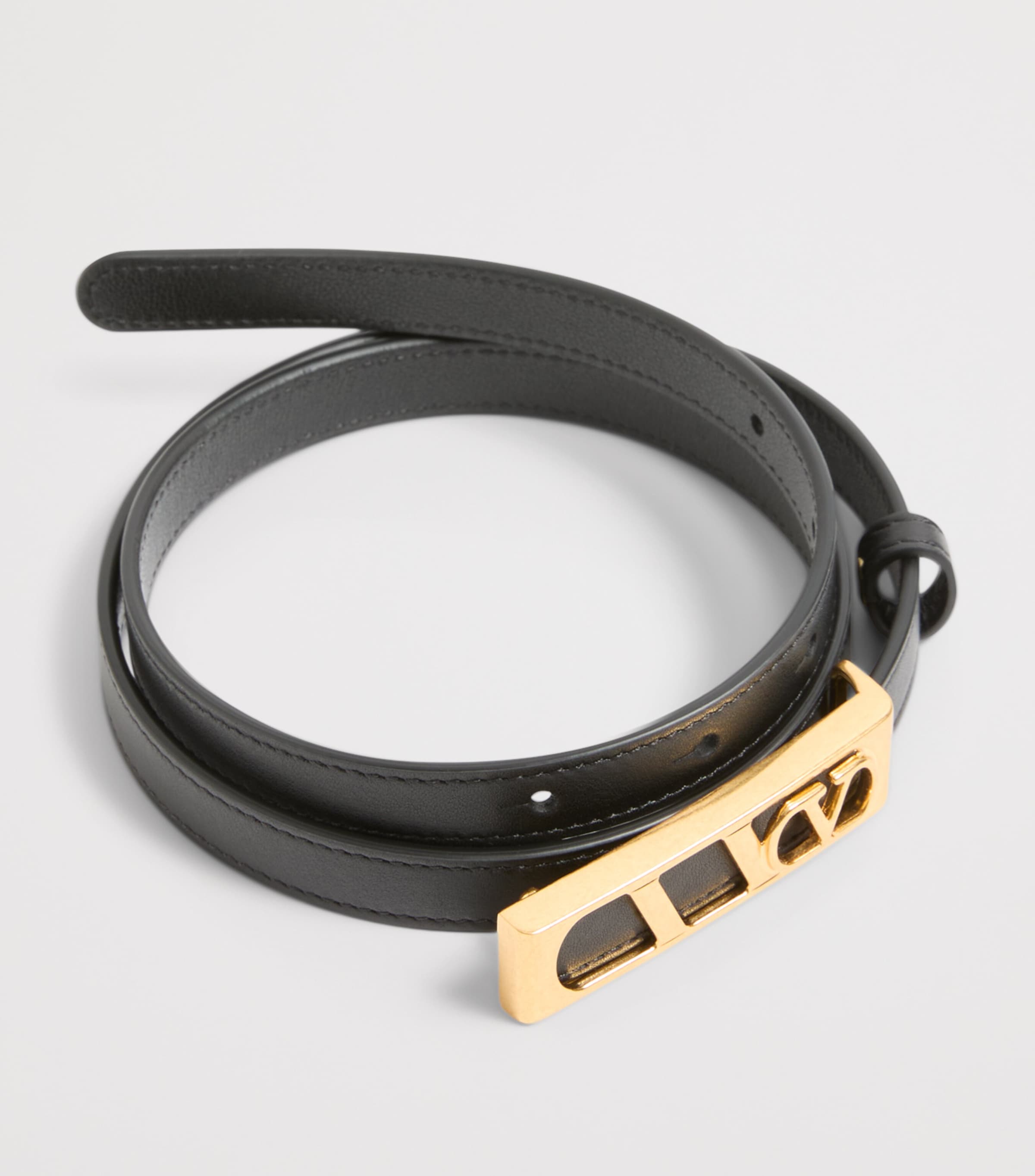 Leather VLogo Signature Belt 0NO Image 2