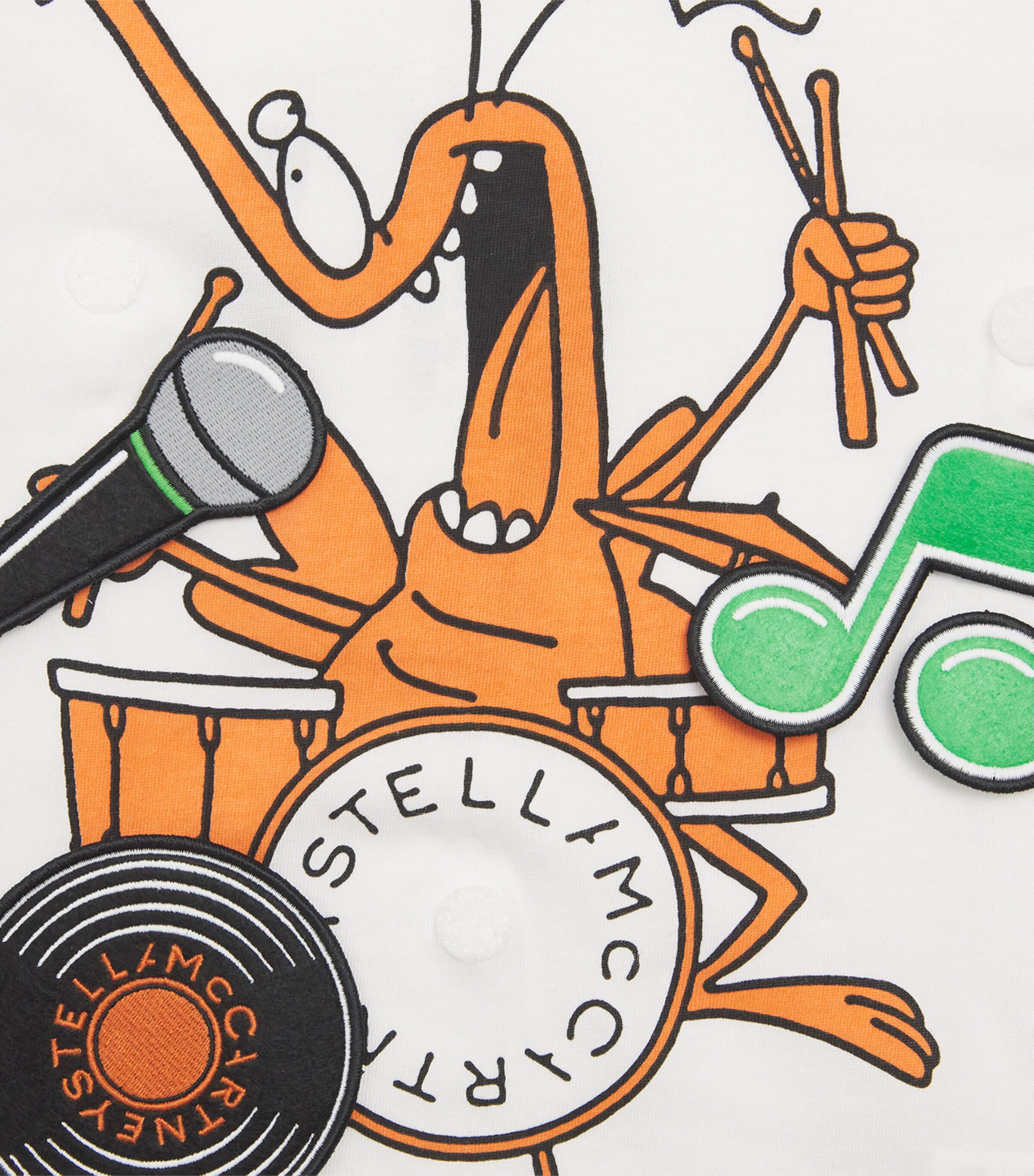 Stella McCartney Kids Organic Cotton Drummer T-Shirt (2-14 Years) Image 3