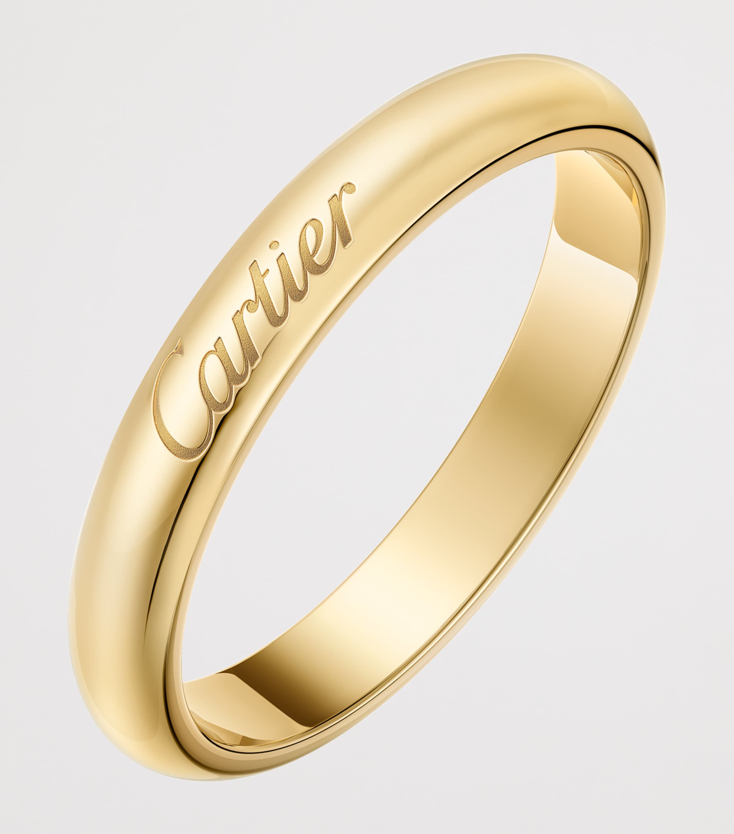 Yellow Gold C de Cartier Curved Wedding Ring YELLOW GOLD Image 2