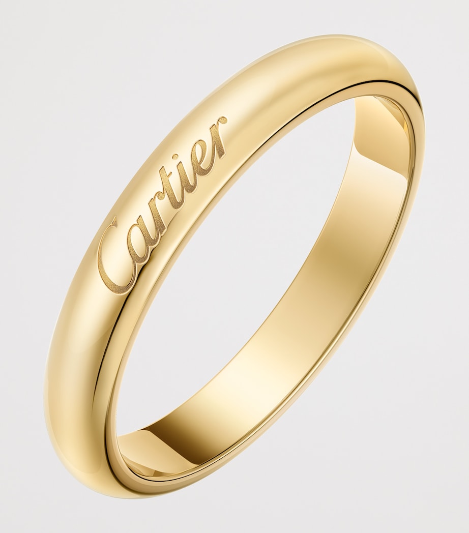 Yellow Gold C de Cartier Curved Wedding Ring YELLOW GOLD Image 2
