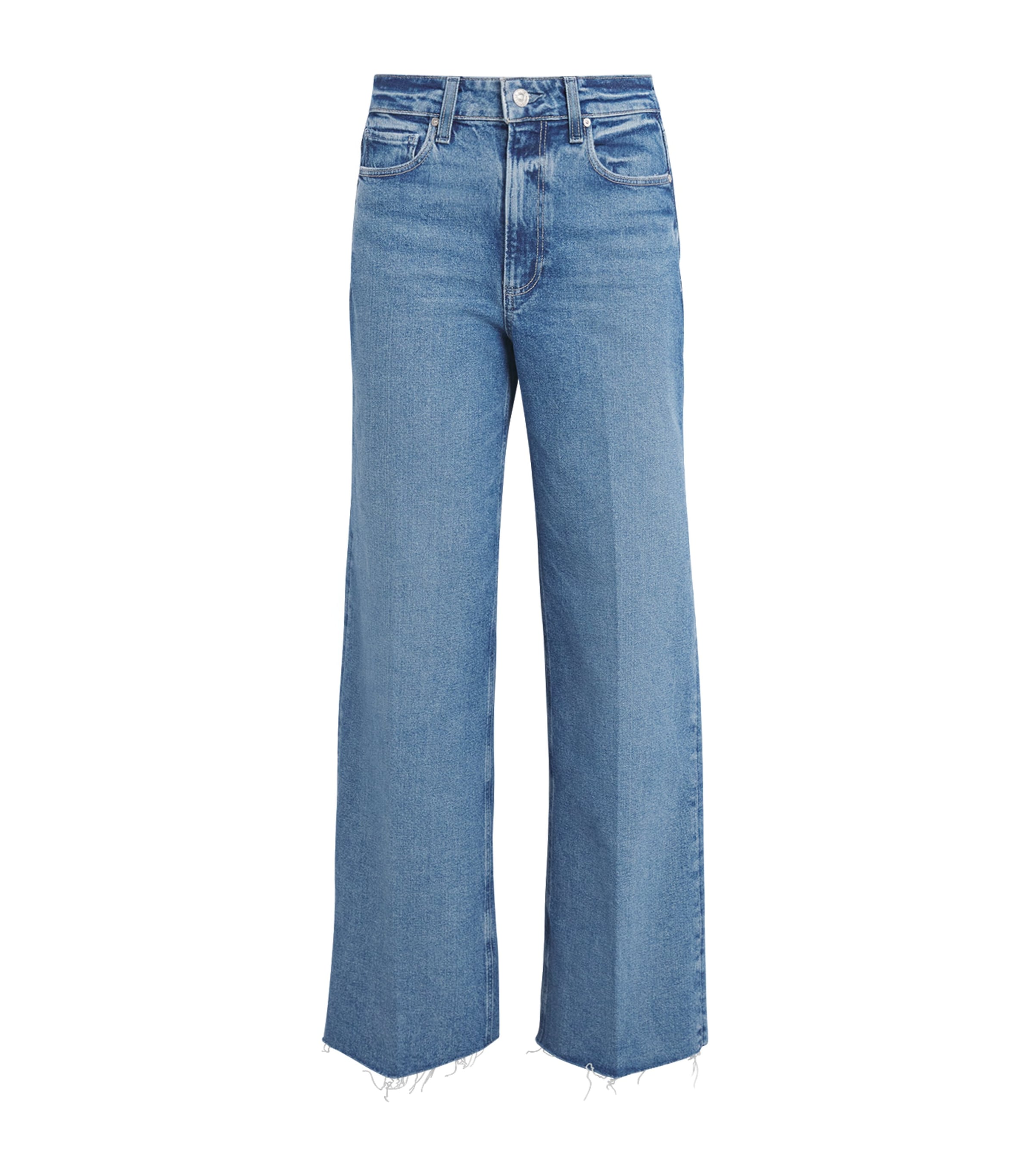 Paige Raw-hem Anessa 31" Wide-leg Jeans