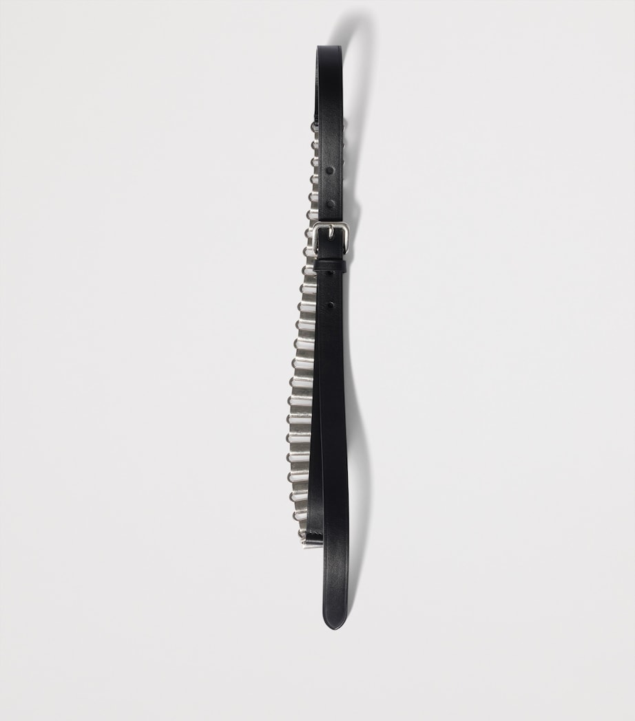 Miu Miu Calfskin Chain-Detail Belt Image 2